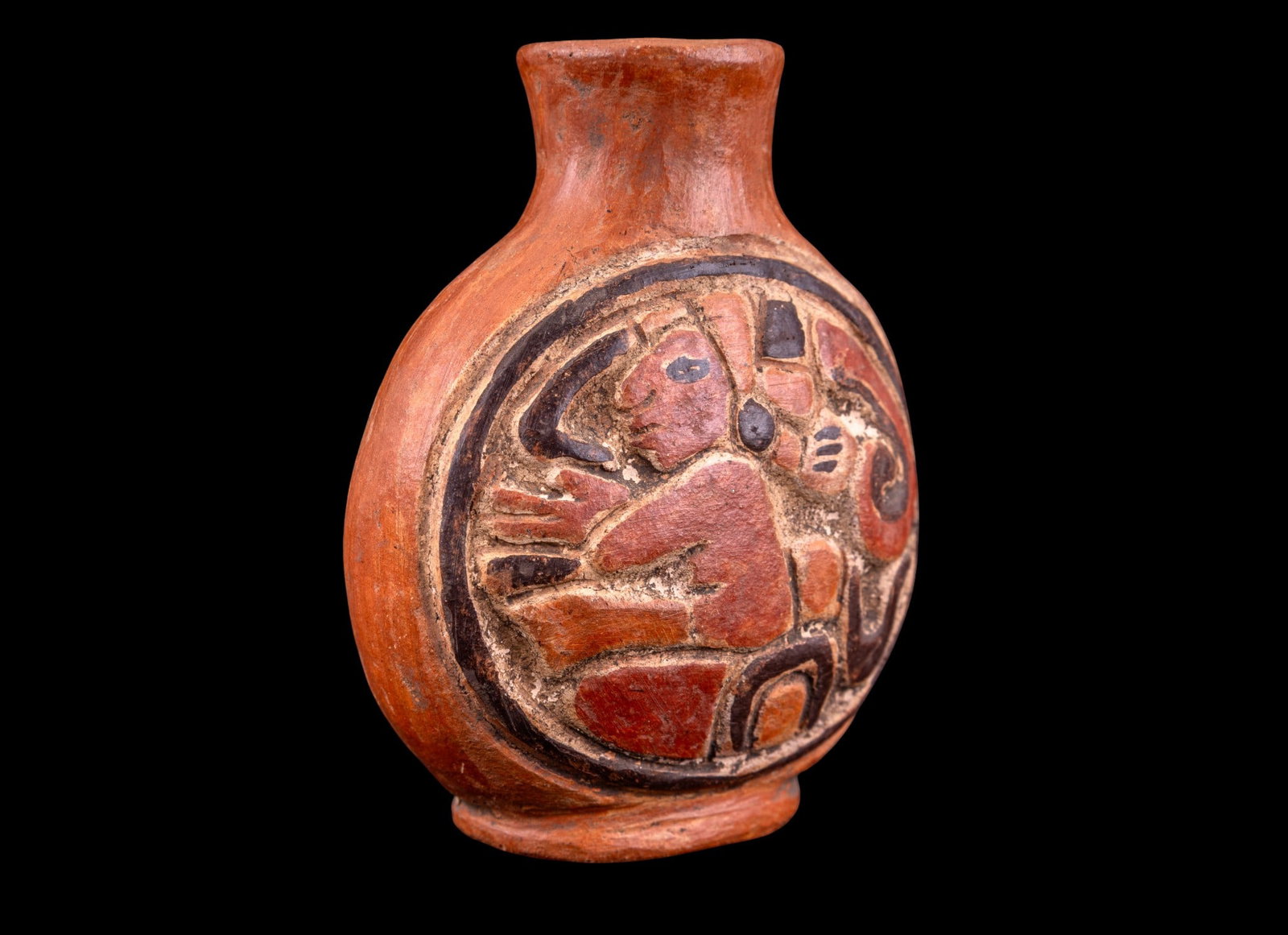 Cinnabar Vase, Canton Box, Mexican Vase - 7