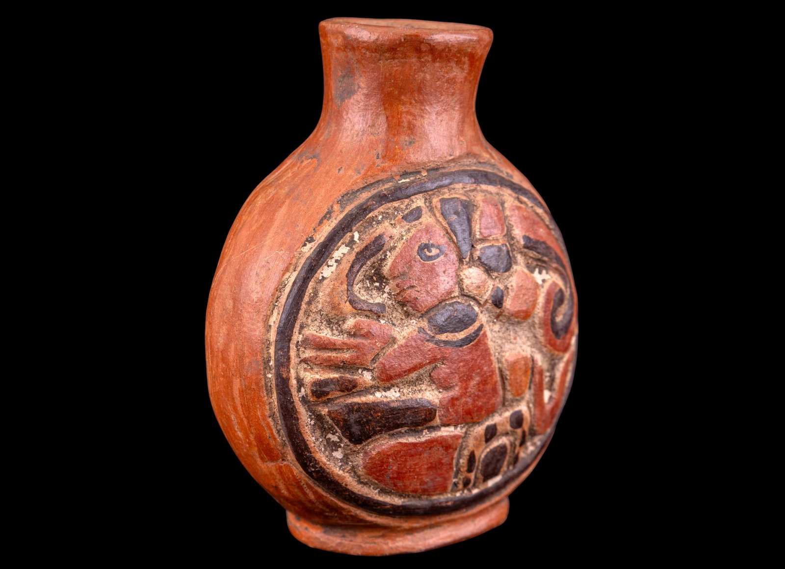 Cinnabar Vase, Canton Box, Mexican Vase - 8