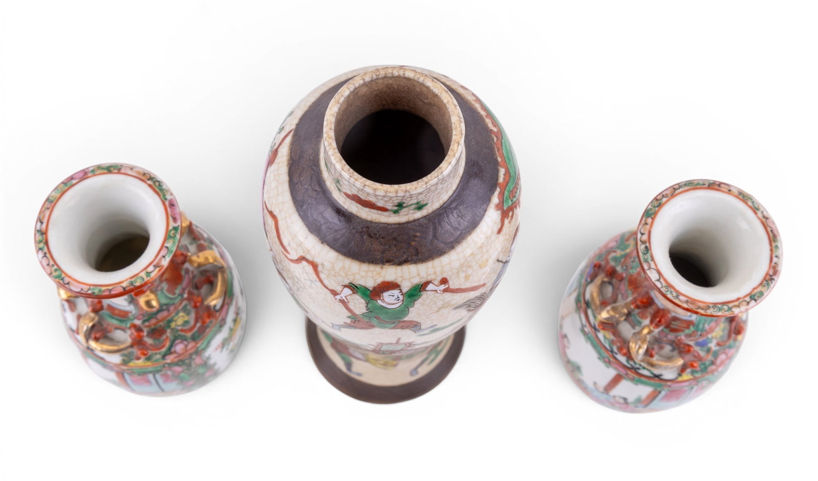 3 Chinese Porcelain Vases - 5