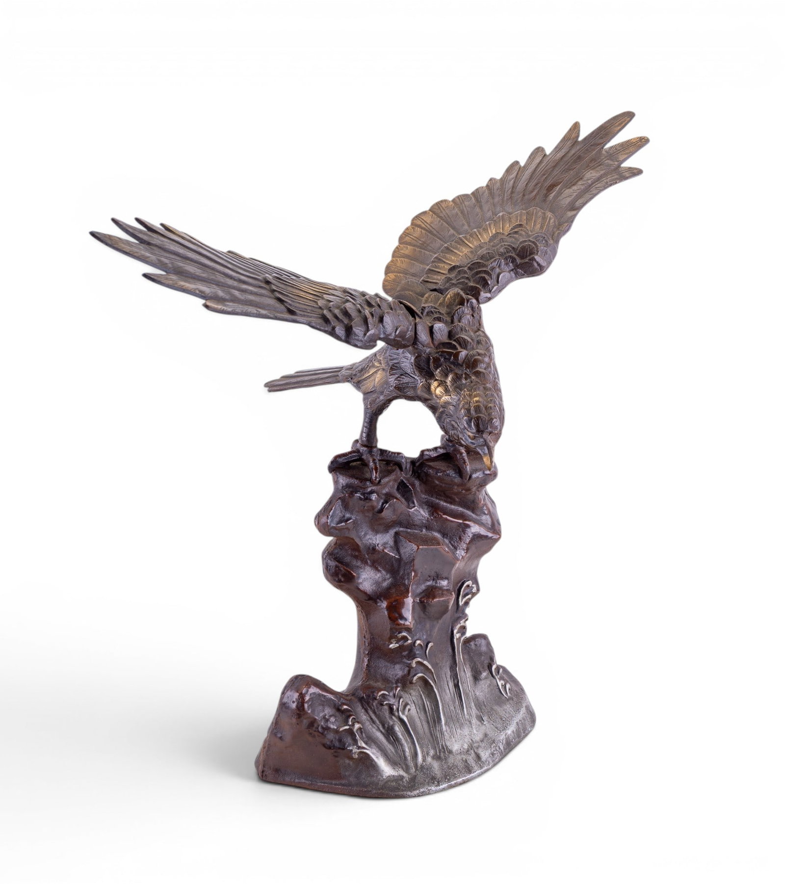 Japanese Iron Eagle Statue (4 Pc.) (1 of 10)