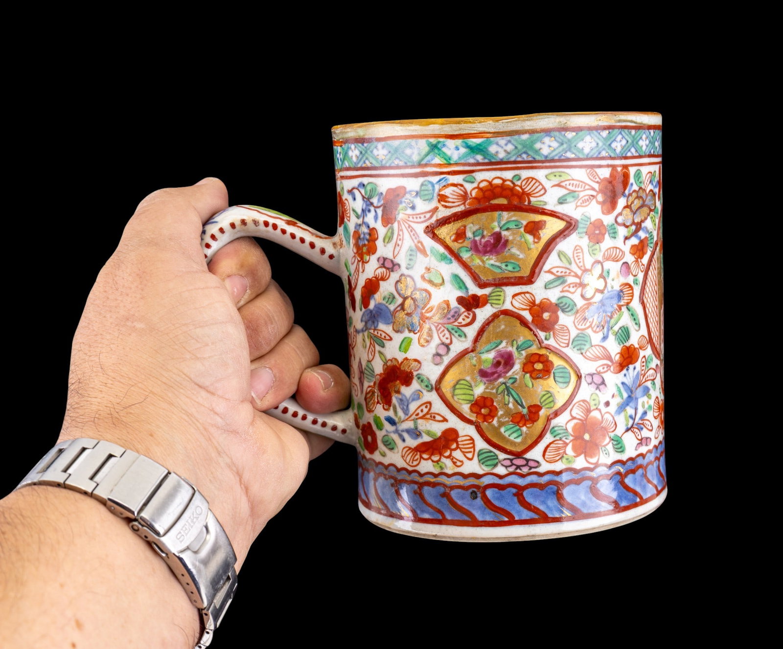 Chinese Famille Rose Mug - 8