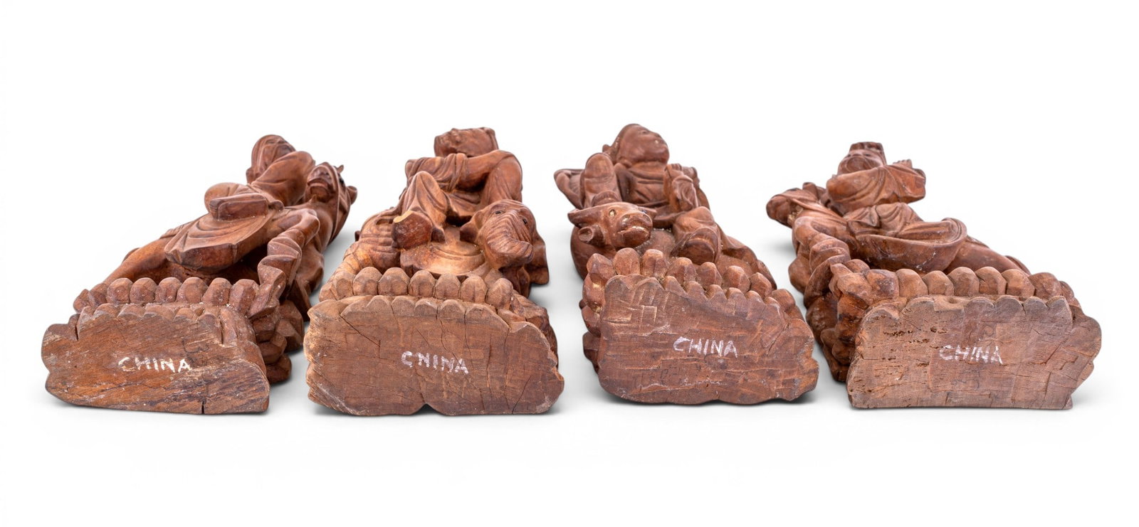 Chinese Carved Cabinet Immortals (8) - 12
