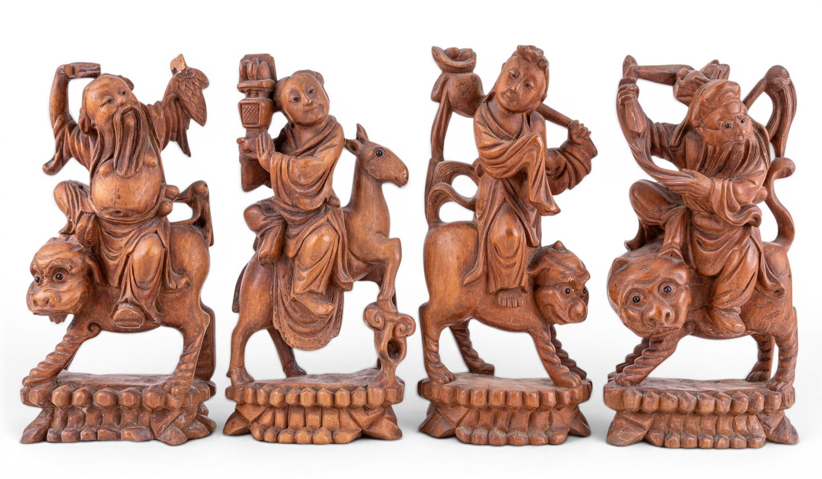 Chinese Carved Cabinet Immortals (8) - 2