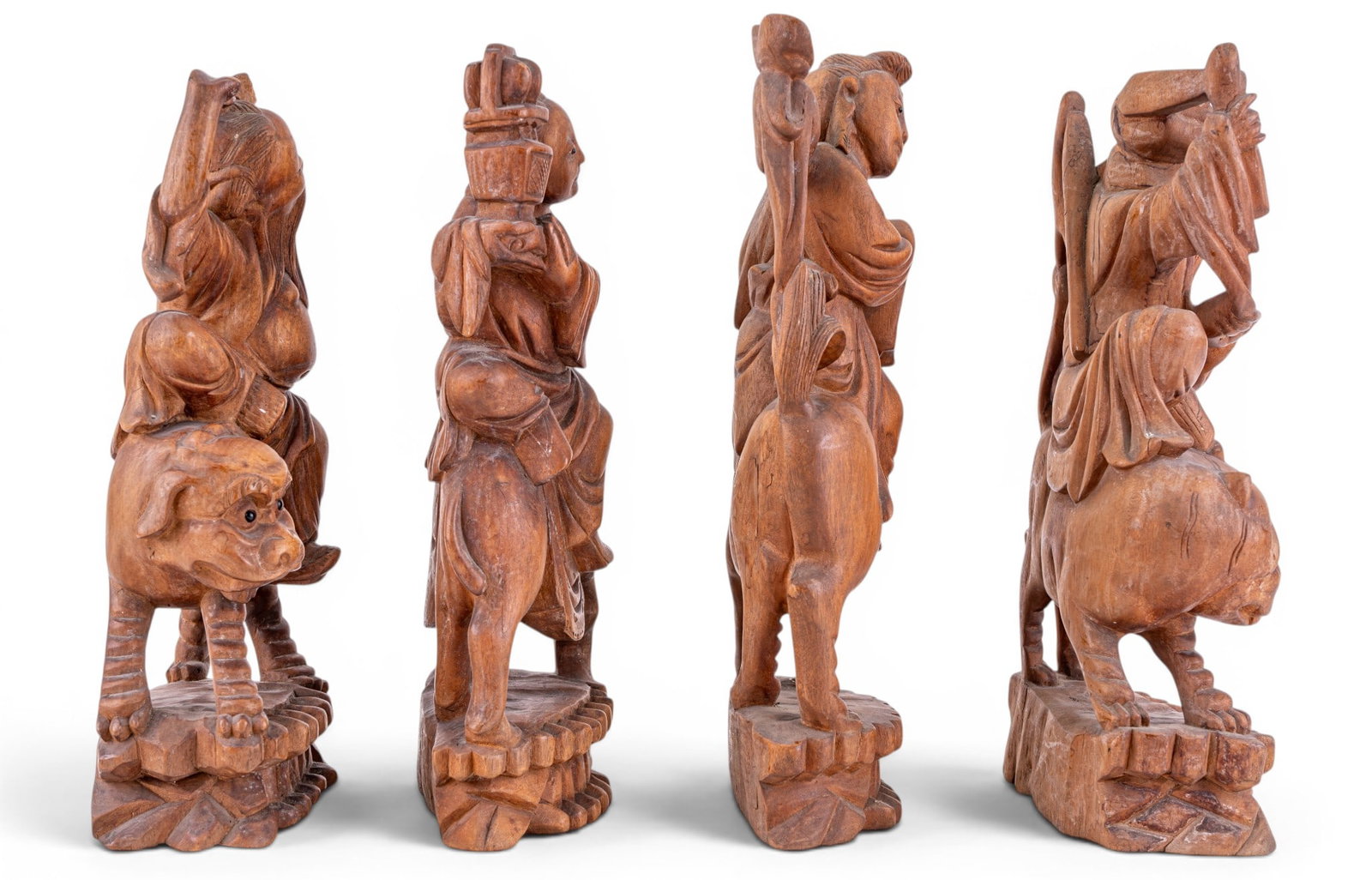 Chinese Carved Cabinet Immortals (8) - 5