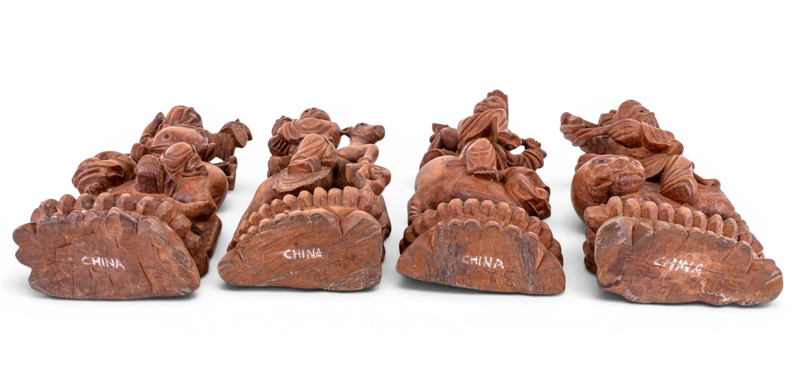 Chinese Carved Cabinet Immortals (8) - 7