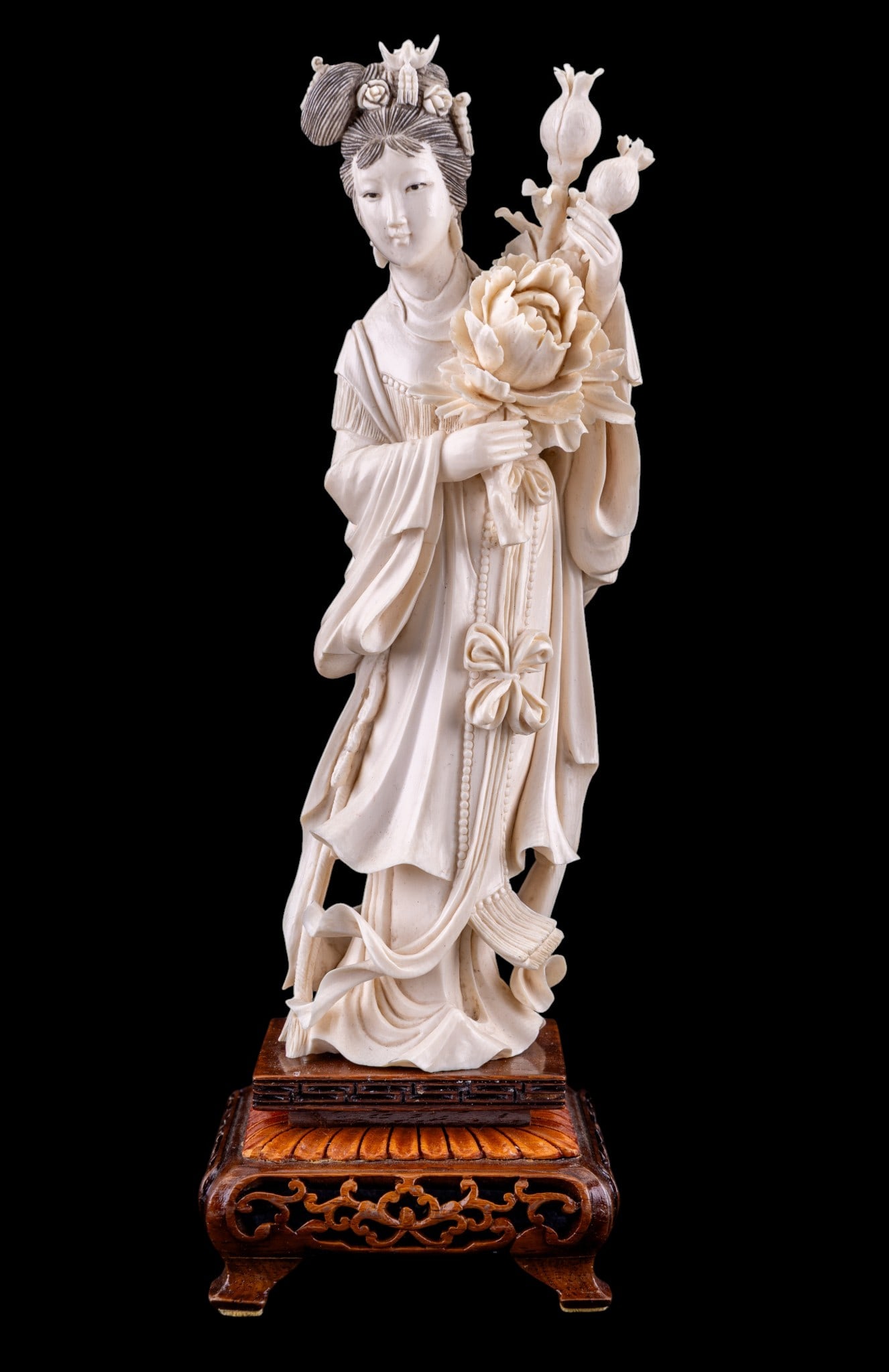 Natural Material Carved Figure of Woman (1 of 11)