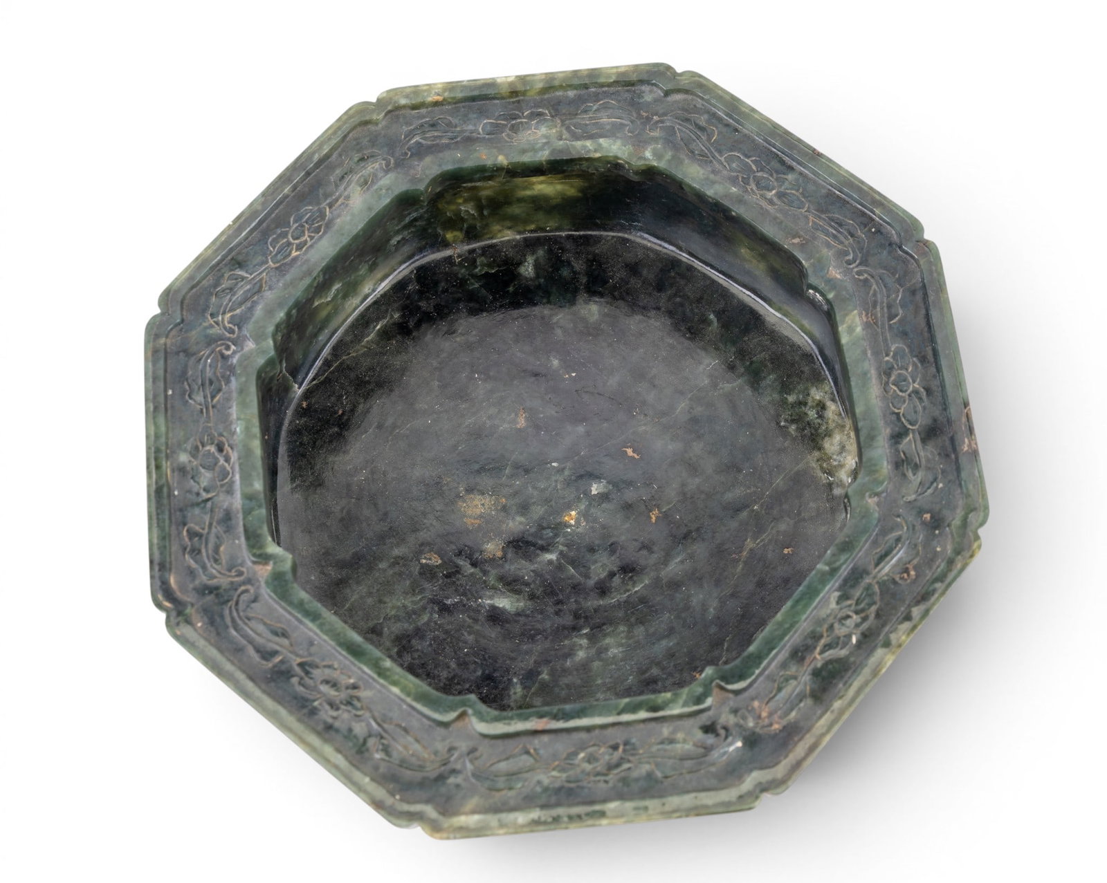 19th C Spinach Green Jade Planter's Pot - 5
