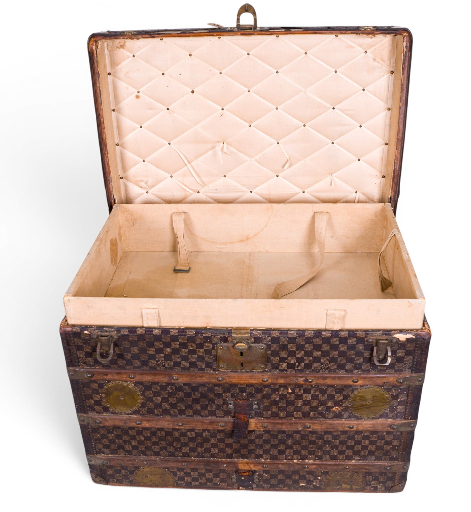 Antique Louis Vuitton Steamer Trunk c. 1890s - 7