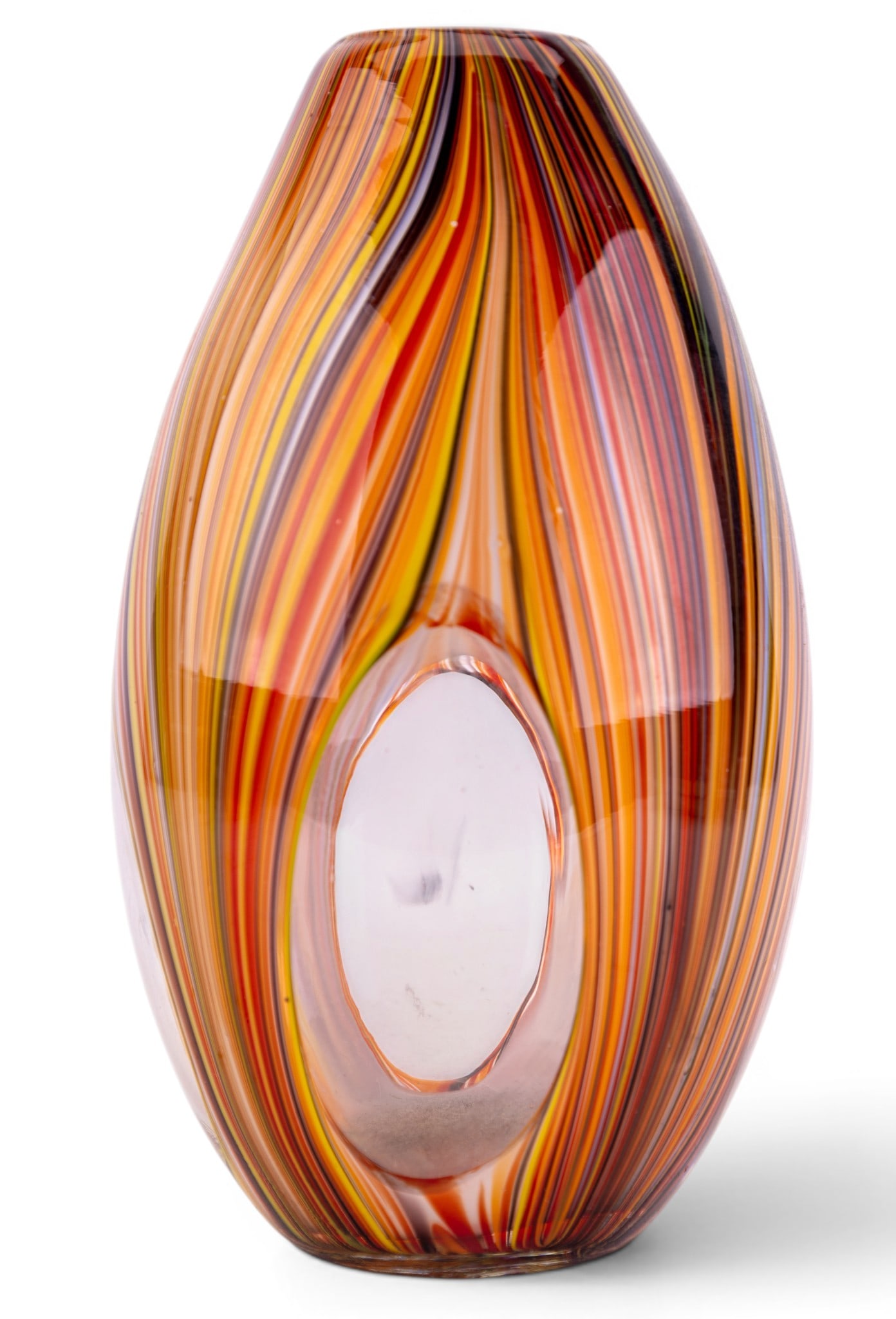 Hand-Blown Multicolored Glass Vase (1 of 6)