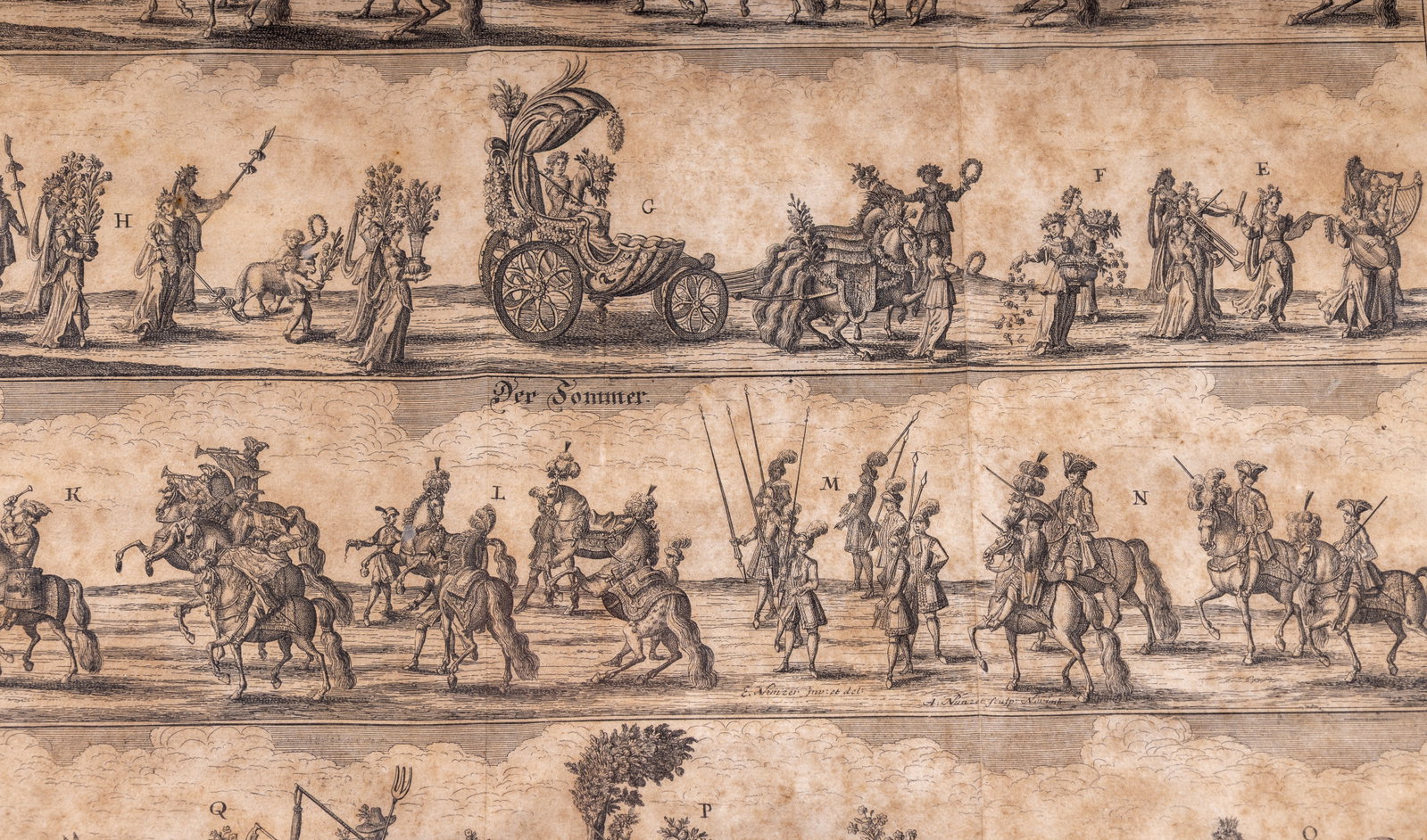 19th C Coronation Processional Lithograph - 2