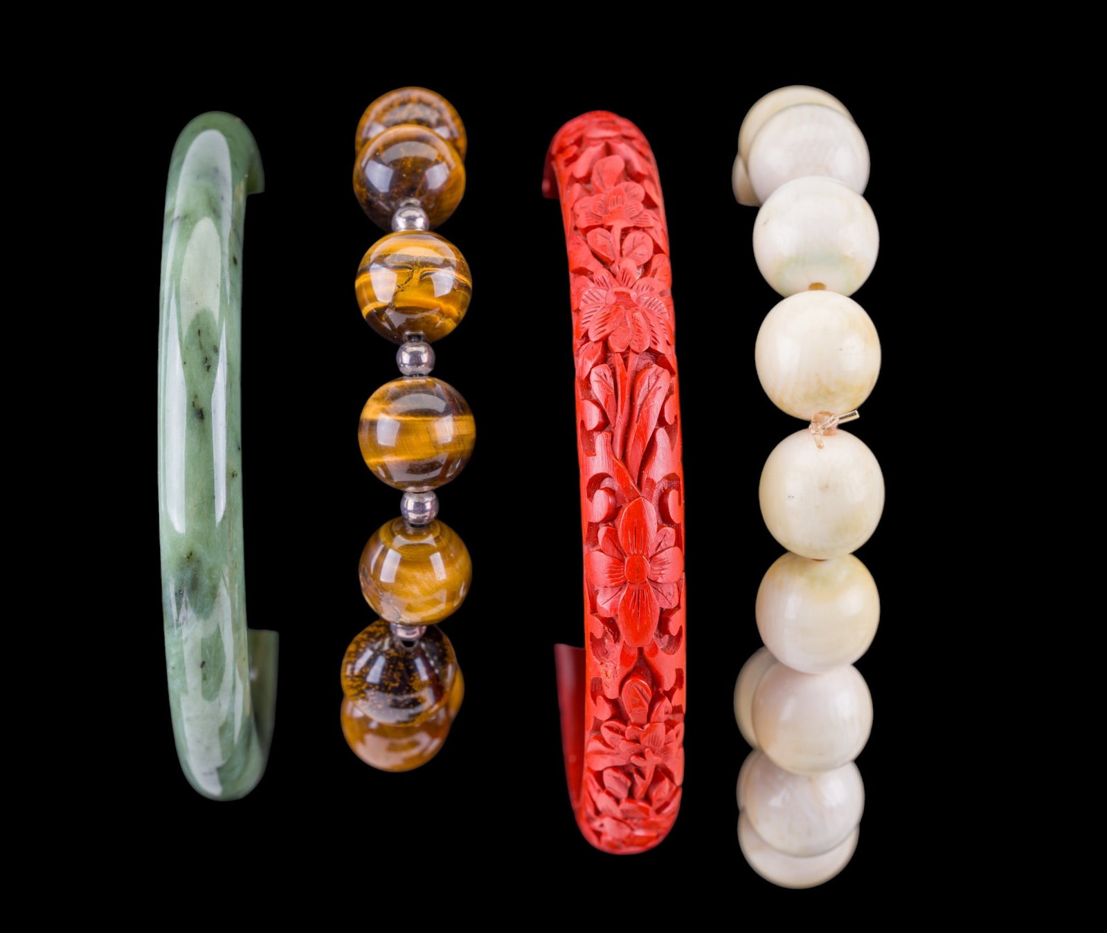 4 Chinese Bangle Bracelets  (1 of 8)