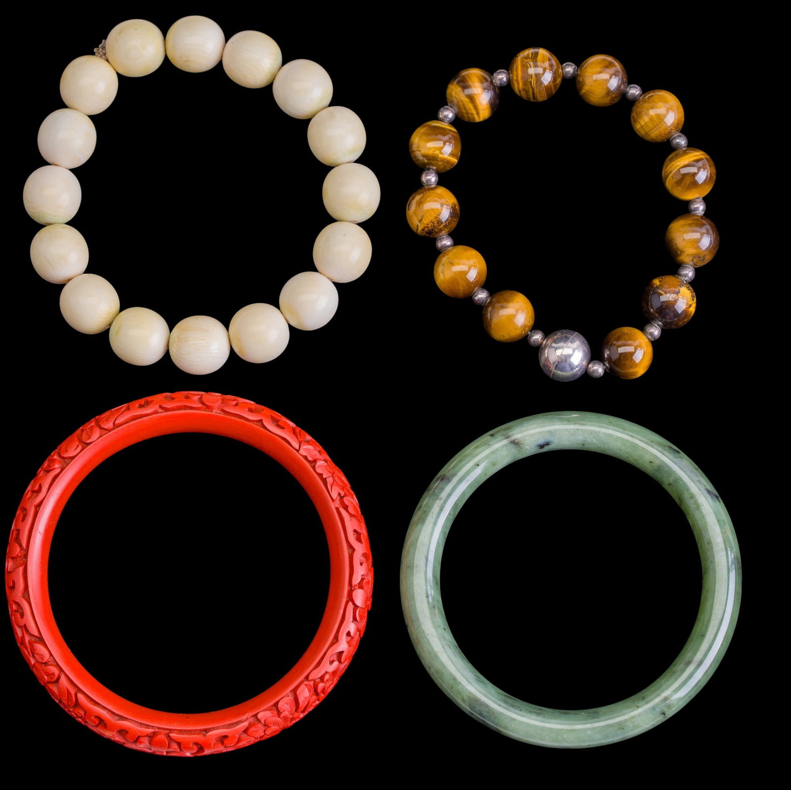 4 Chinese Bangle Bracelets  - 2