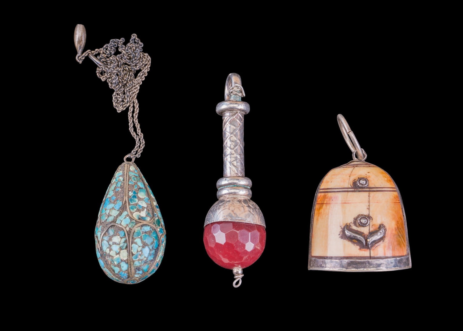3 Silver Pendants  (1 of 5)