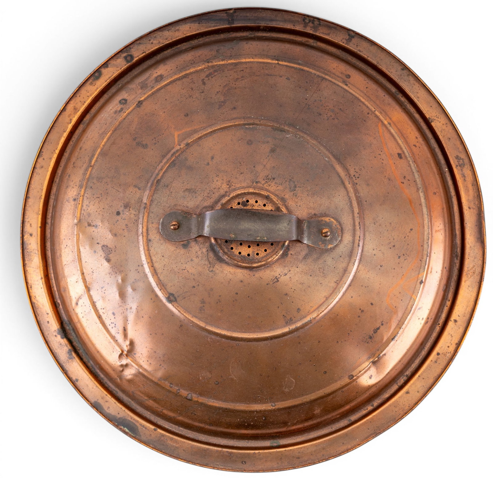 Antique Copper Dough Riser Pot - 5