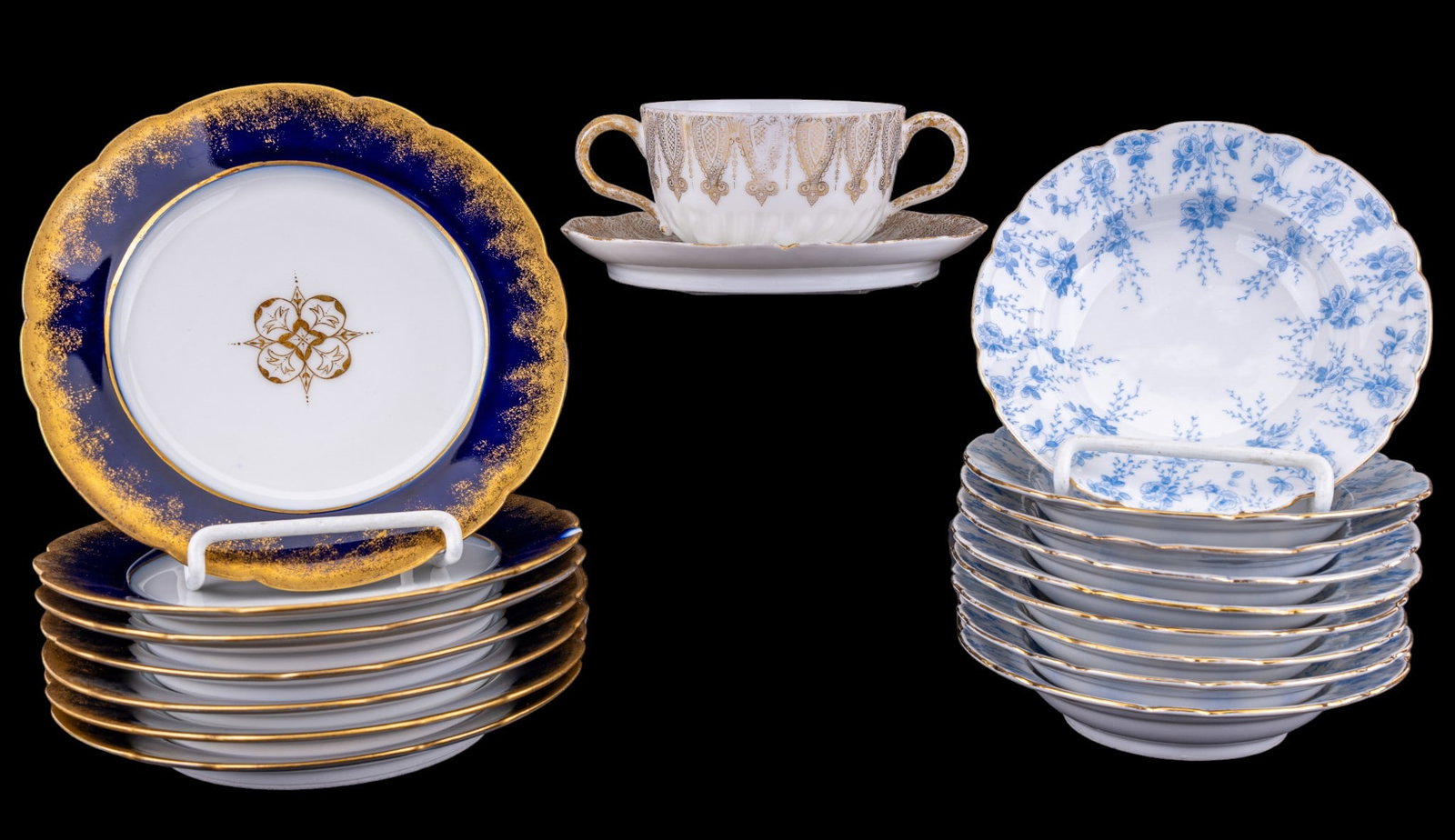 Limoges Porcelain Plates + Bowls (1 of 8)