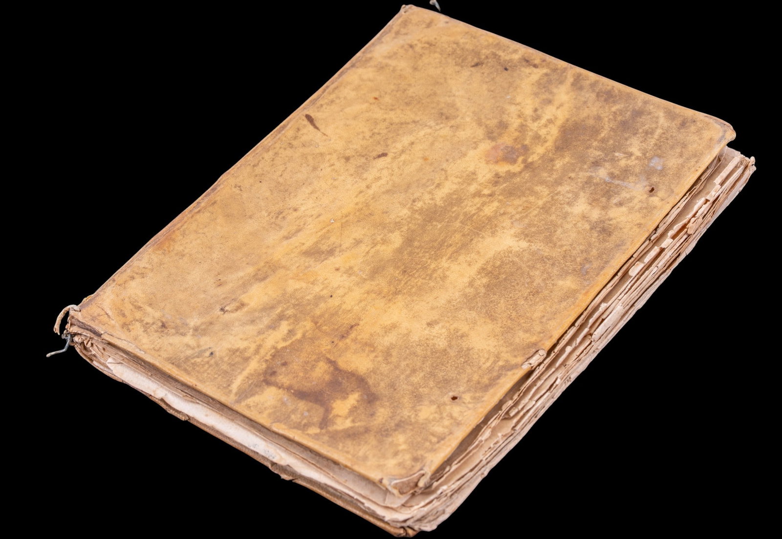 17th C Hieronymus Verdussen Vellum Bound Book: A 17th C vellum bound book with cream laid paper and Gothic lettering titled 'The Forest of the Hermits and Hermitesses of Egypt and Palestine'. Original publication by Hieronymus Verdussen in 1619