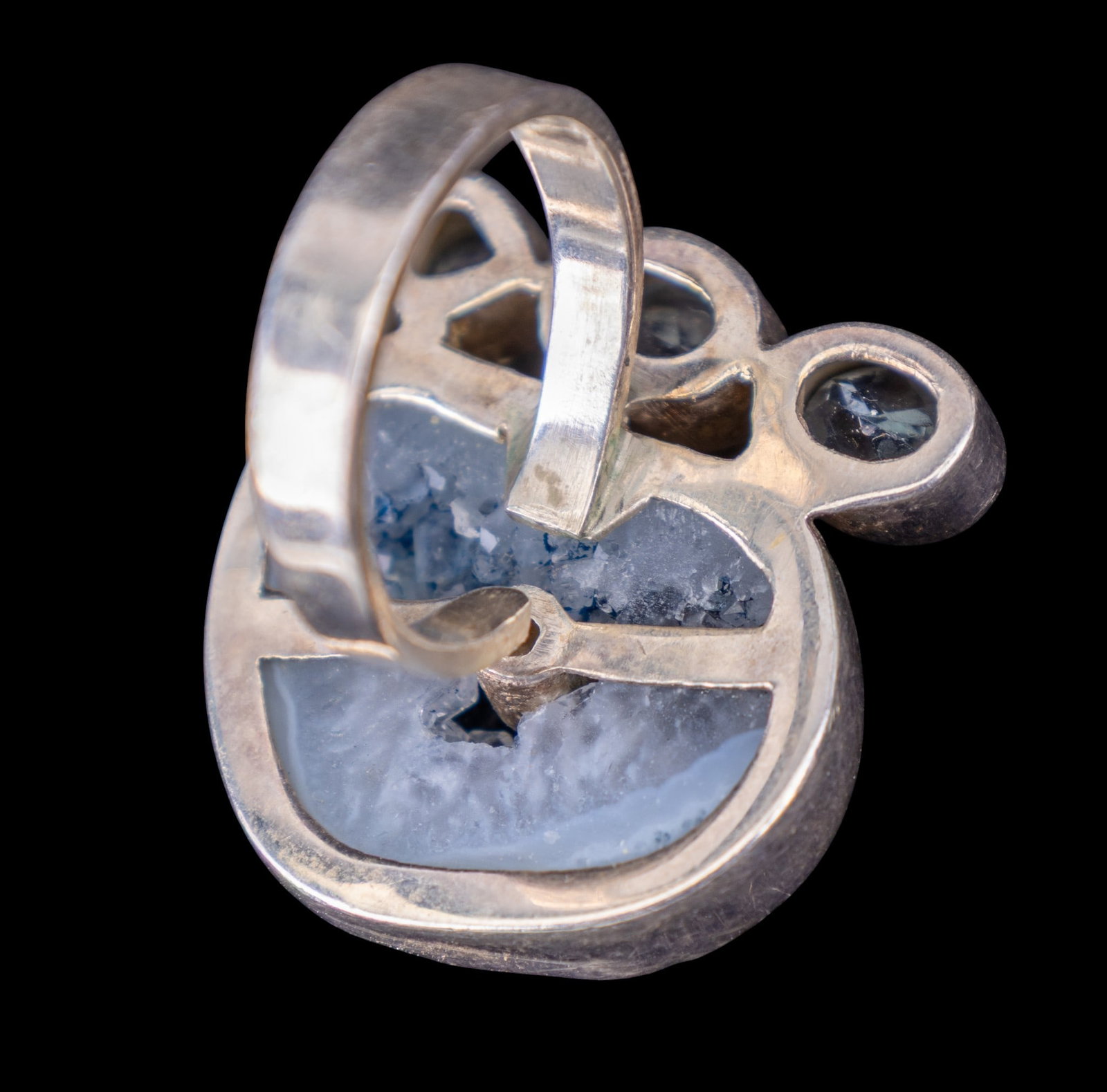 Geode Sterling Silver Ring - 4