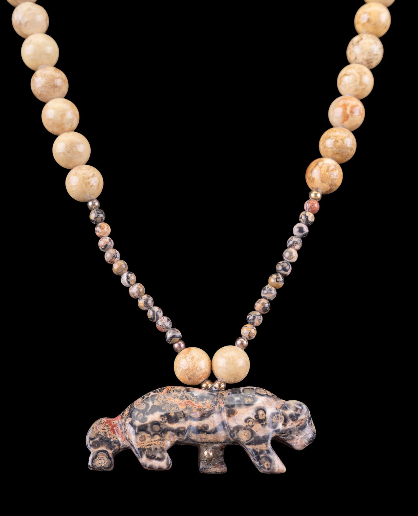 Stone Leopard Necklace - 3