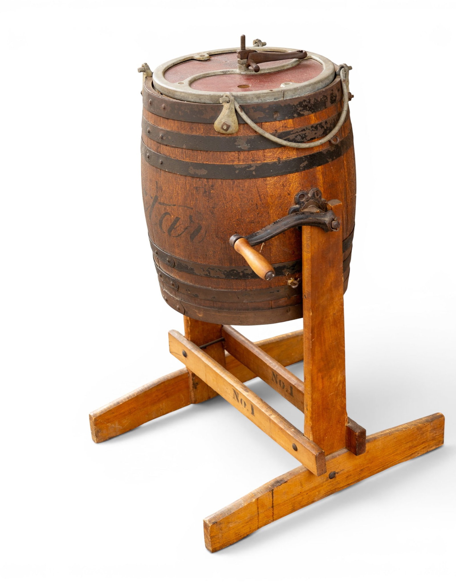Barrel Butter Churn with Stand - 3