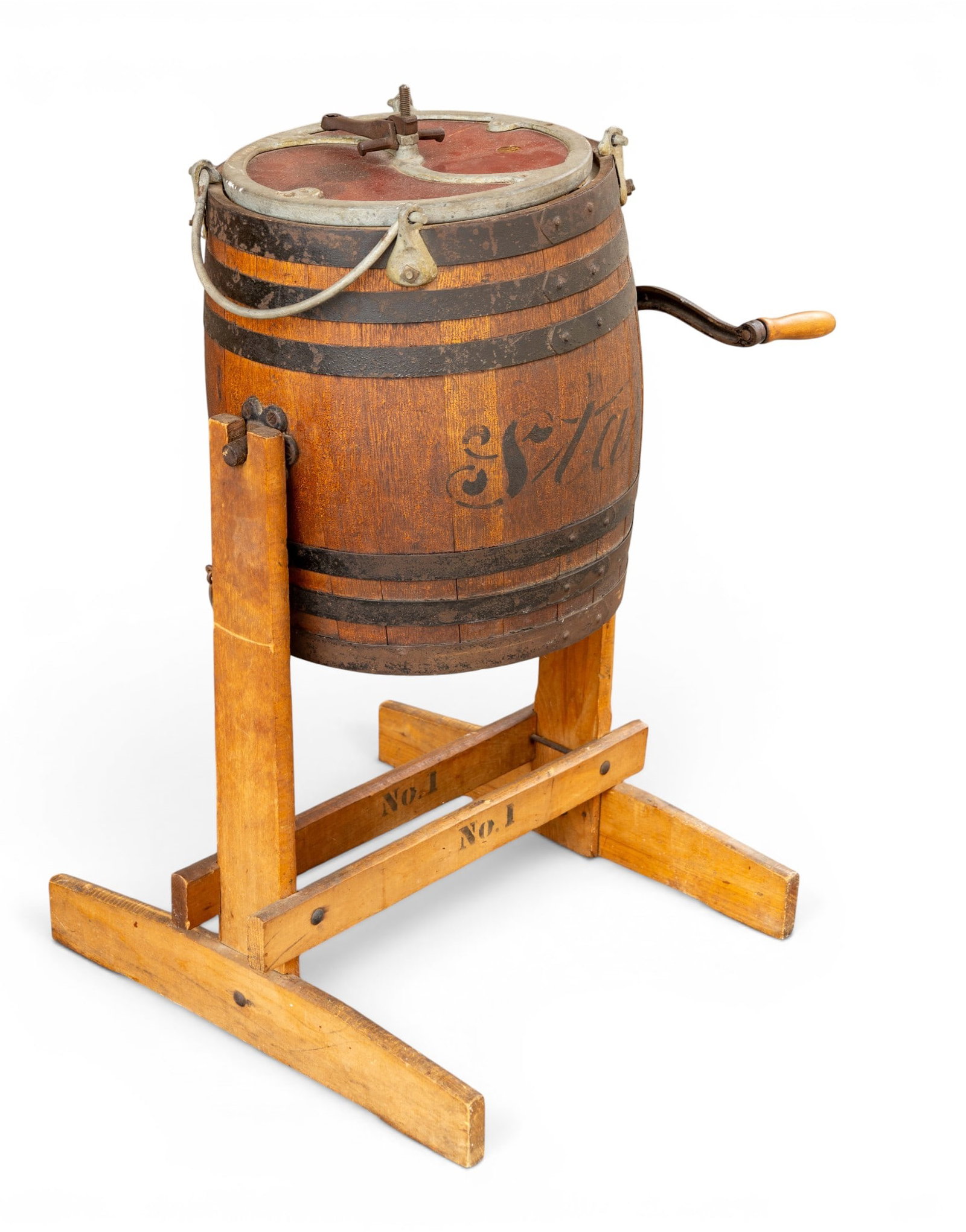 Barrel Butter Churn with Stand - 4