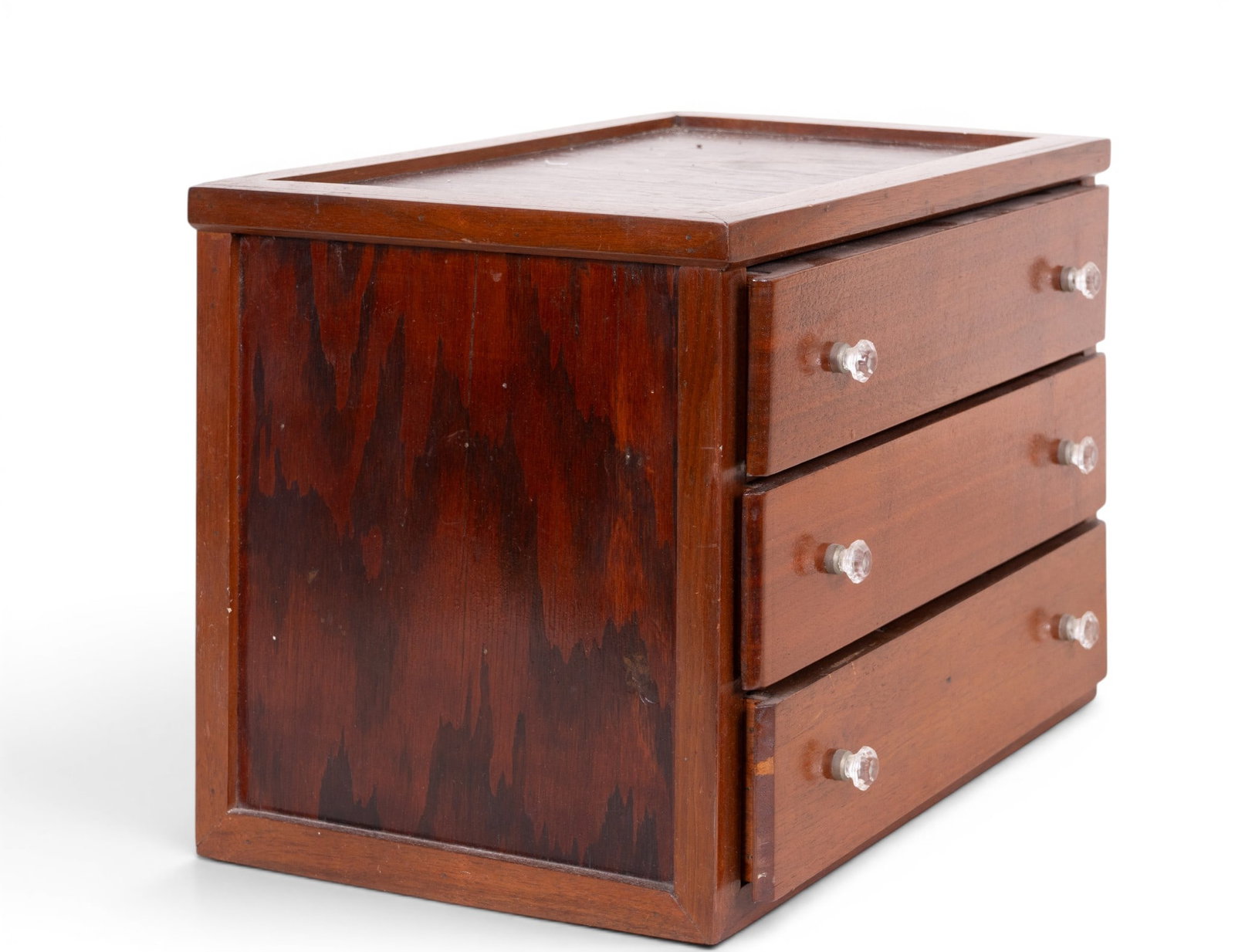 Antique Three Drawer Table Top Cabinet - 2
