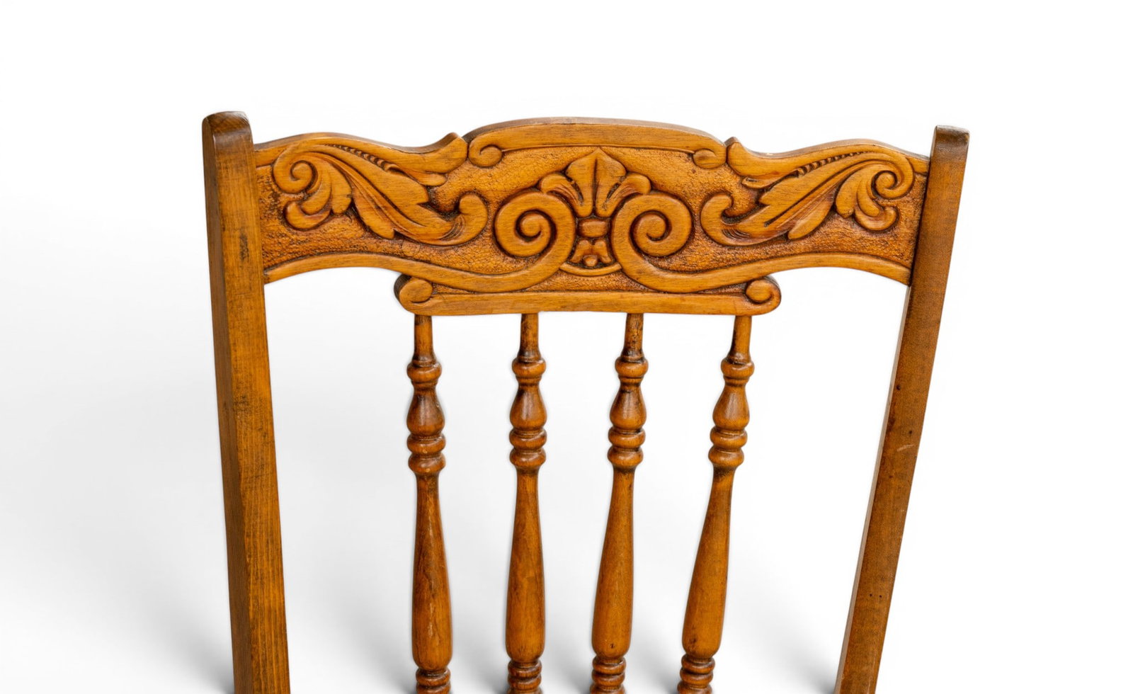 Cane Seat Spindle Back Chairs - 4