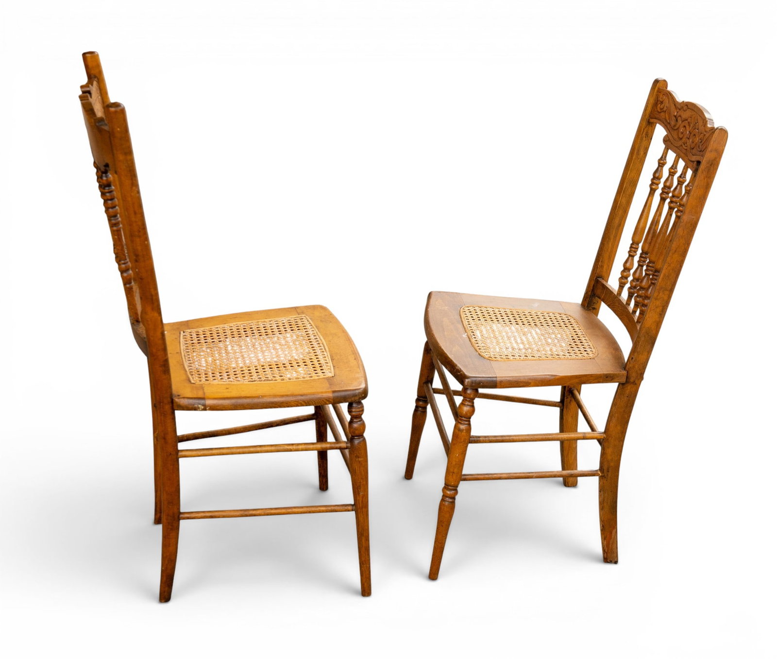 Cane Seat Spindle Back Chairs - 6