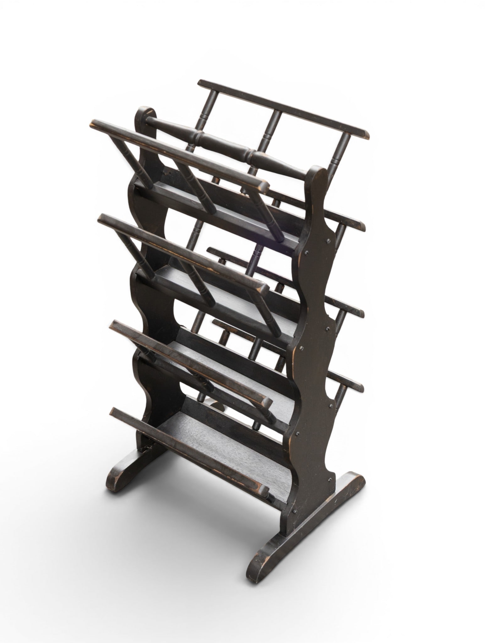 Tall Corner Shelf + Magazine Rack - 2