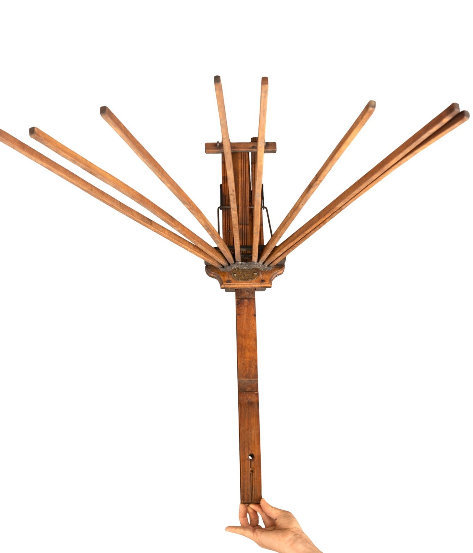 Antique L. Hopkins Wooden Drying Rack (1 of 4)