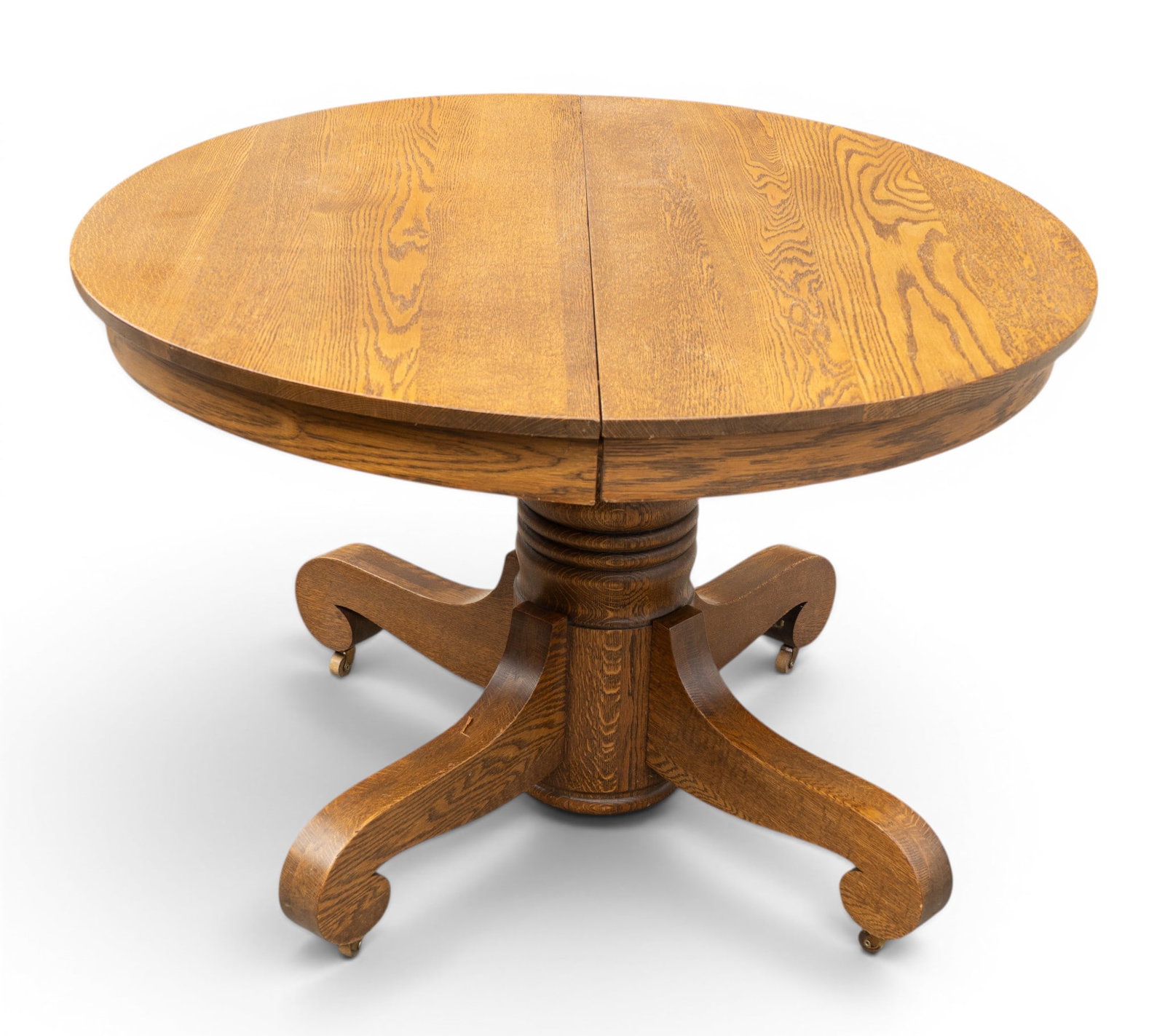 Oak Kitchen Table wirh Leaves: As seen in photos.