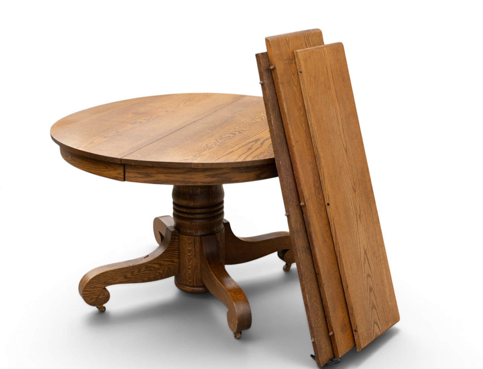 Oak Kitchen Table wirh Leaves - 6