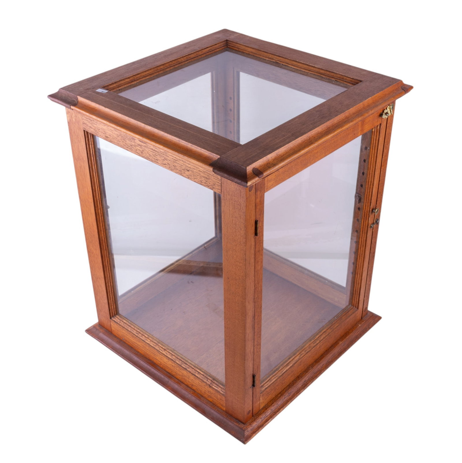 Oak Square Display Case - 2