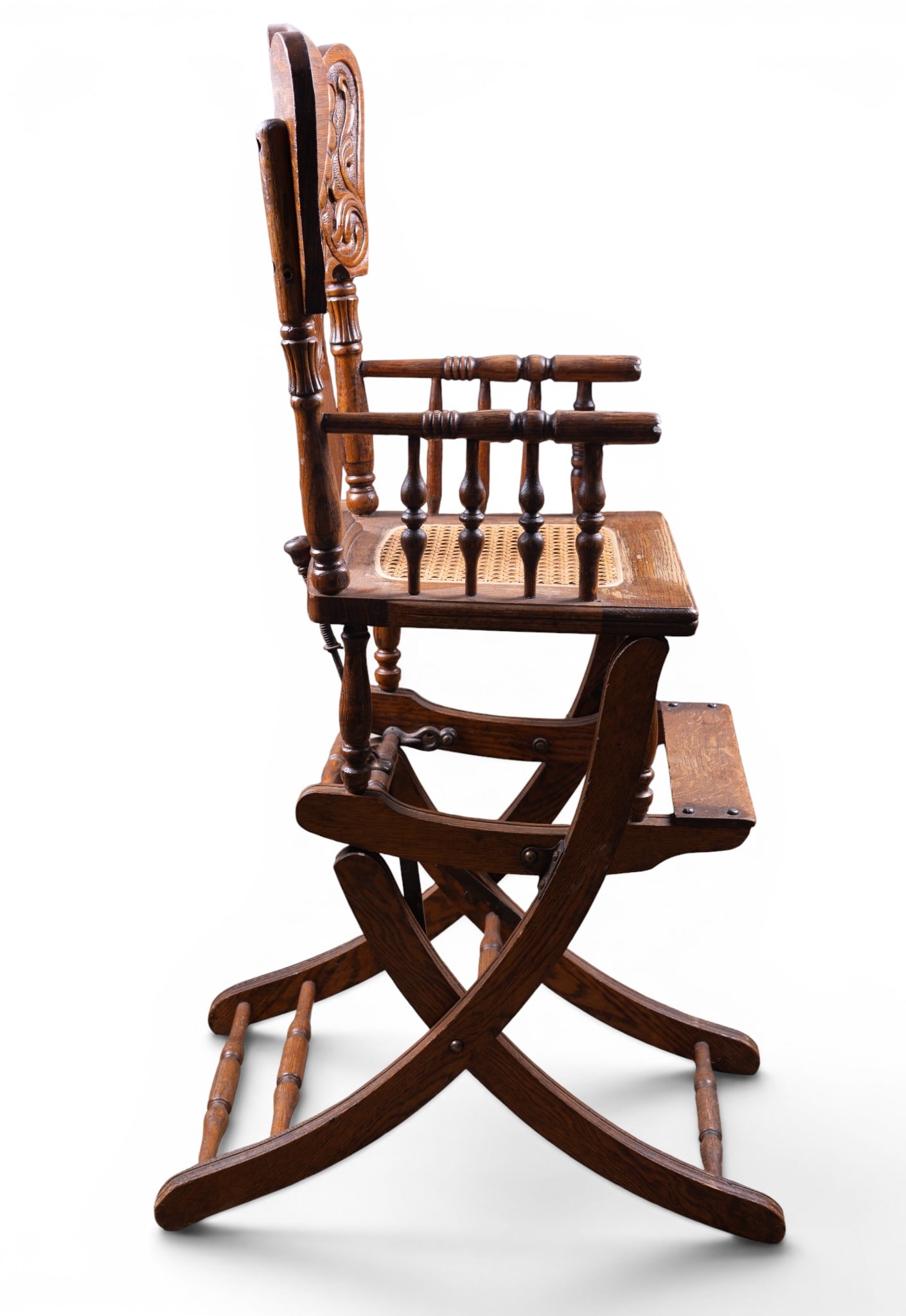 Pressed Oak Collapsible High Chair - 2