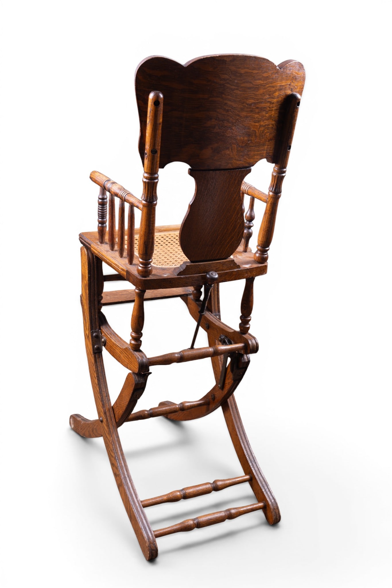 Pressed Oak Collapsible High Chair - 3