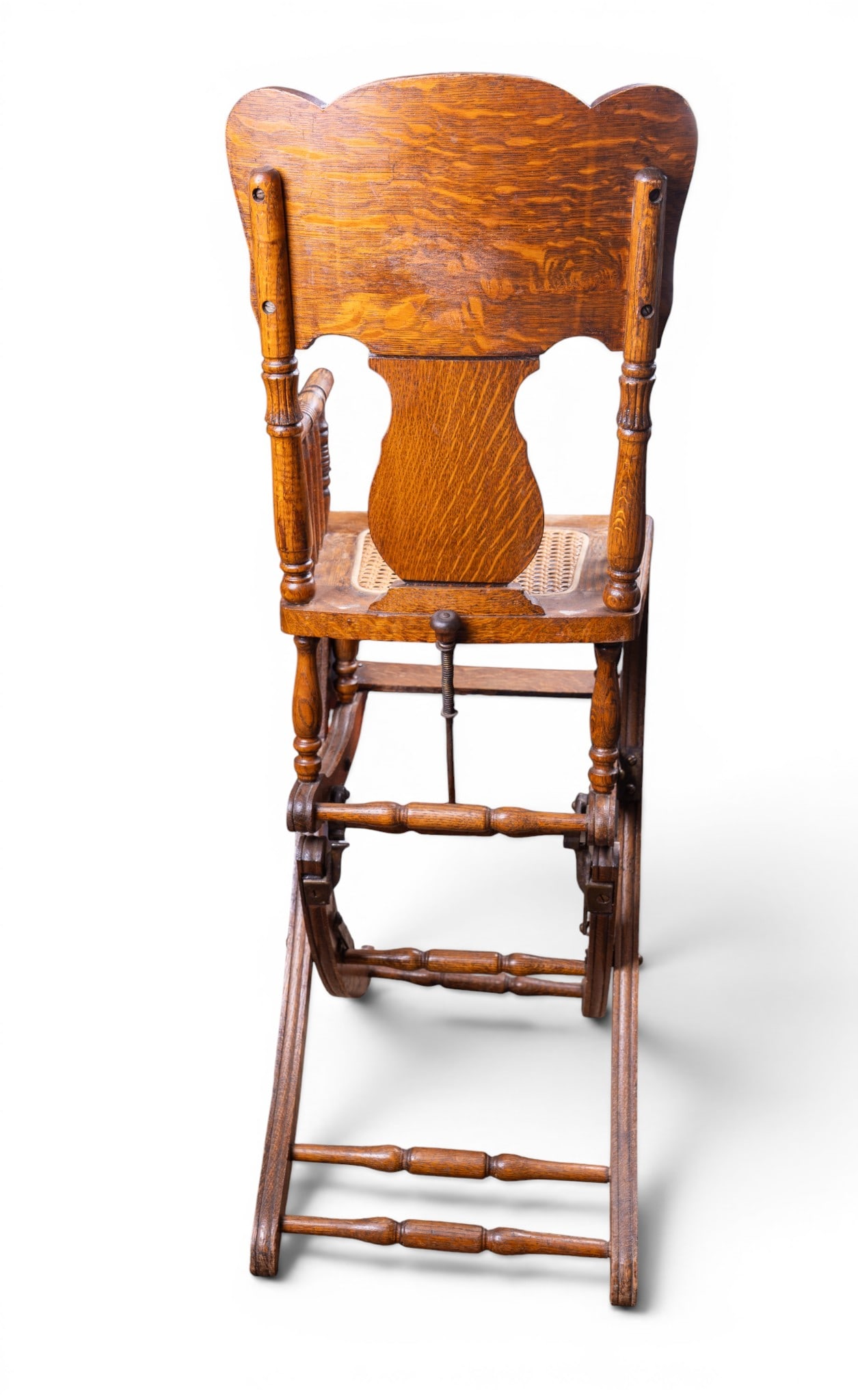 Pressed Oak Collapsible High Chair - 4