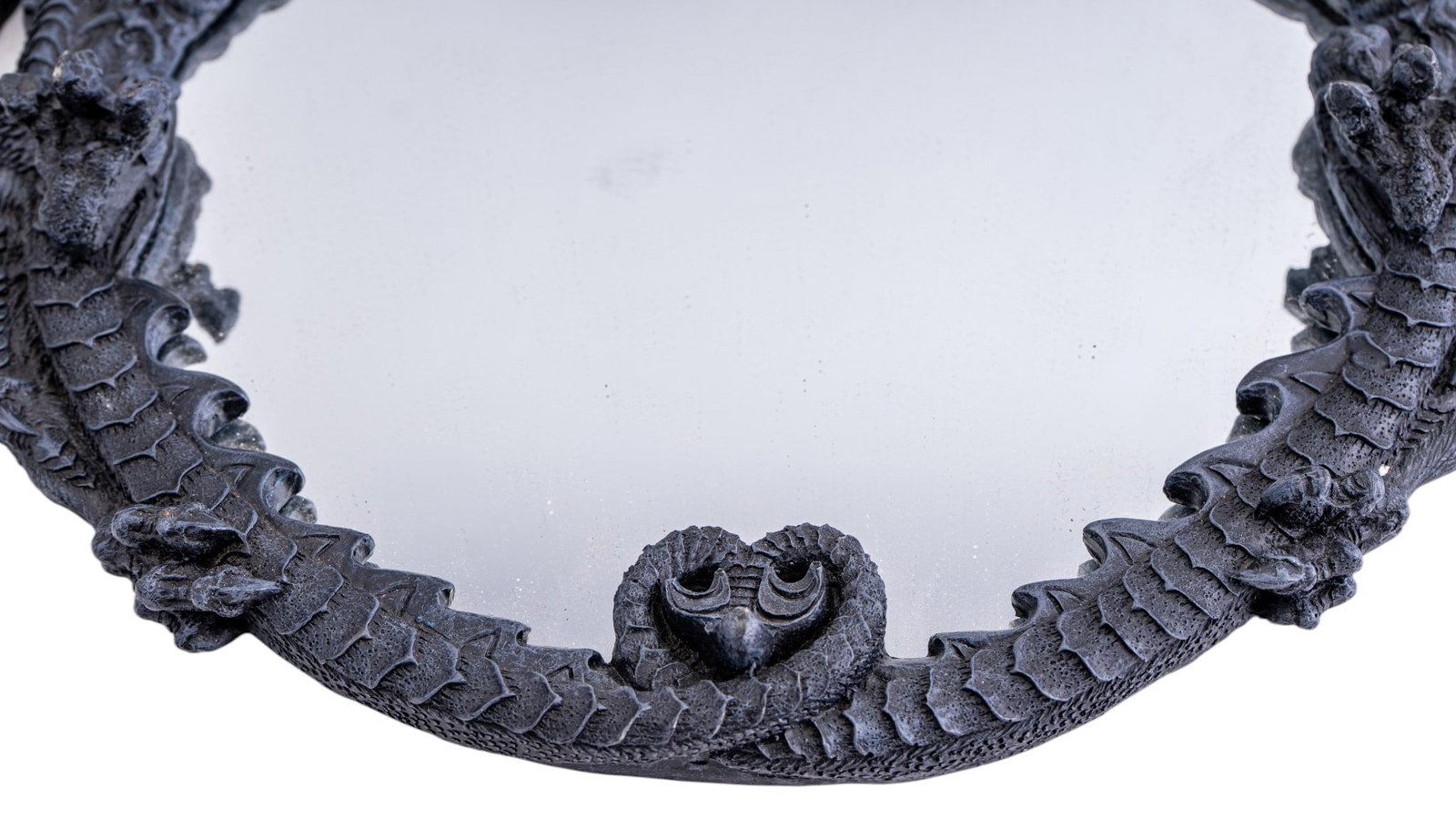 Gothic-Style Resin Dragon Framed Wall Mirror - 5