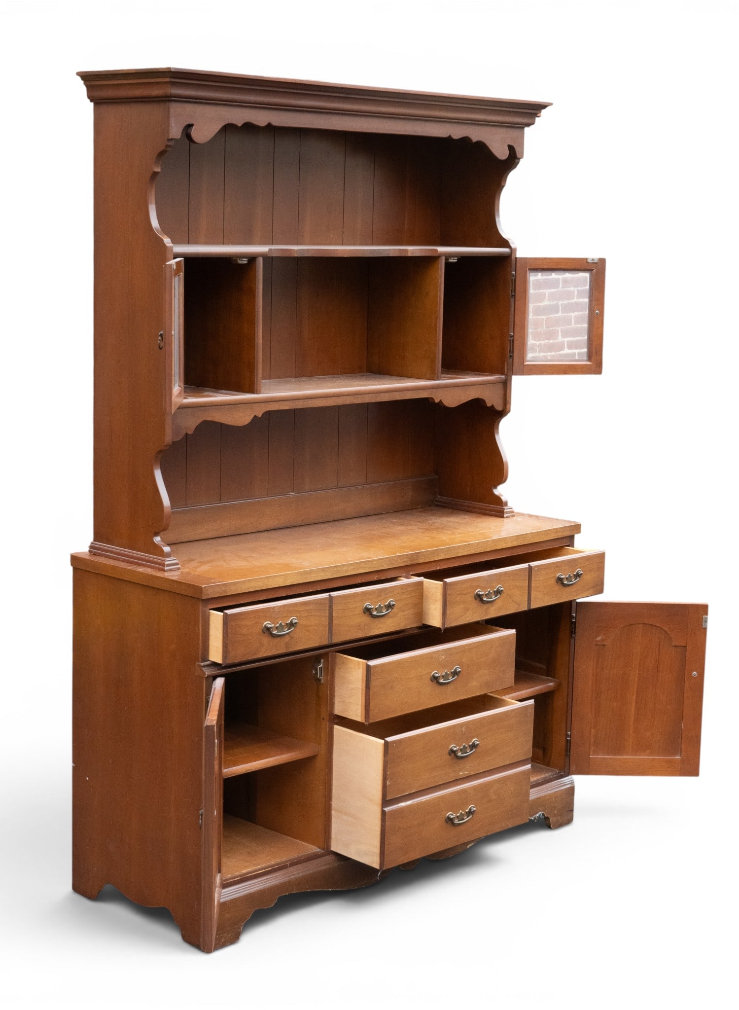 Cherry Hutch-Top Sideboard - 11
