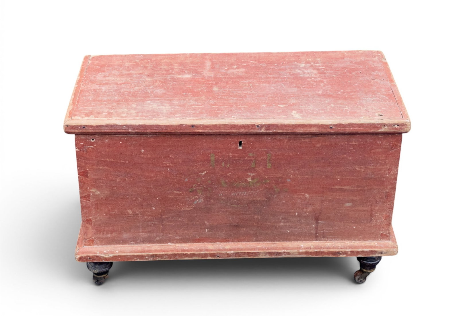 Painted Child's Blanket Chest attr Soap Hollow (1 of 7)