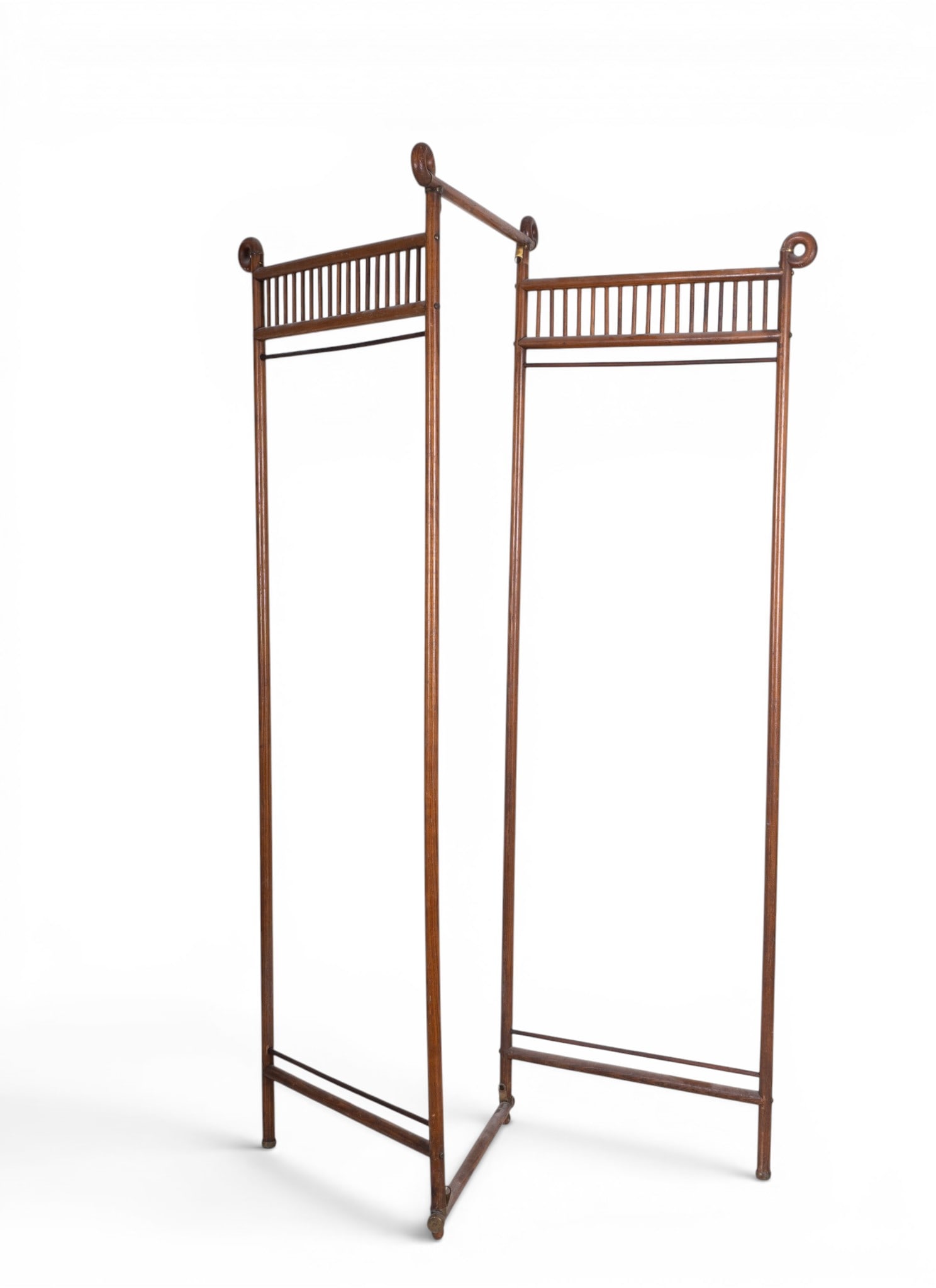 Antique Tri-Fold Partition Screen Frame - 4