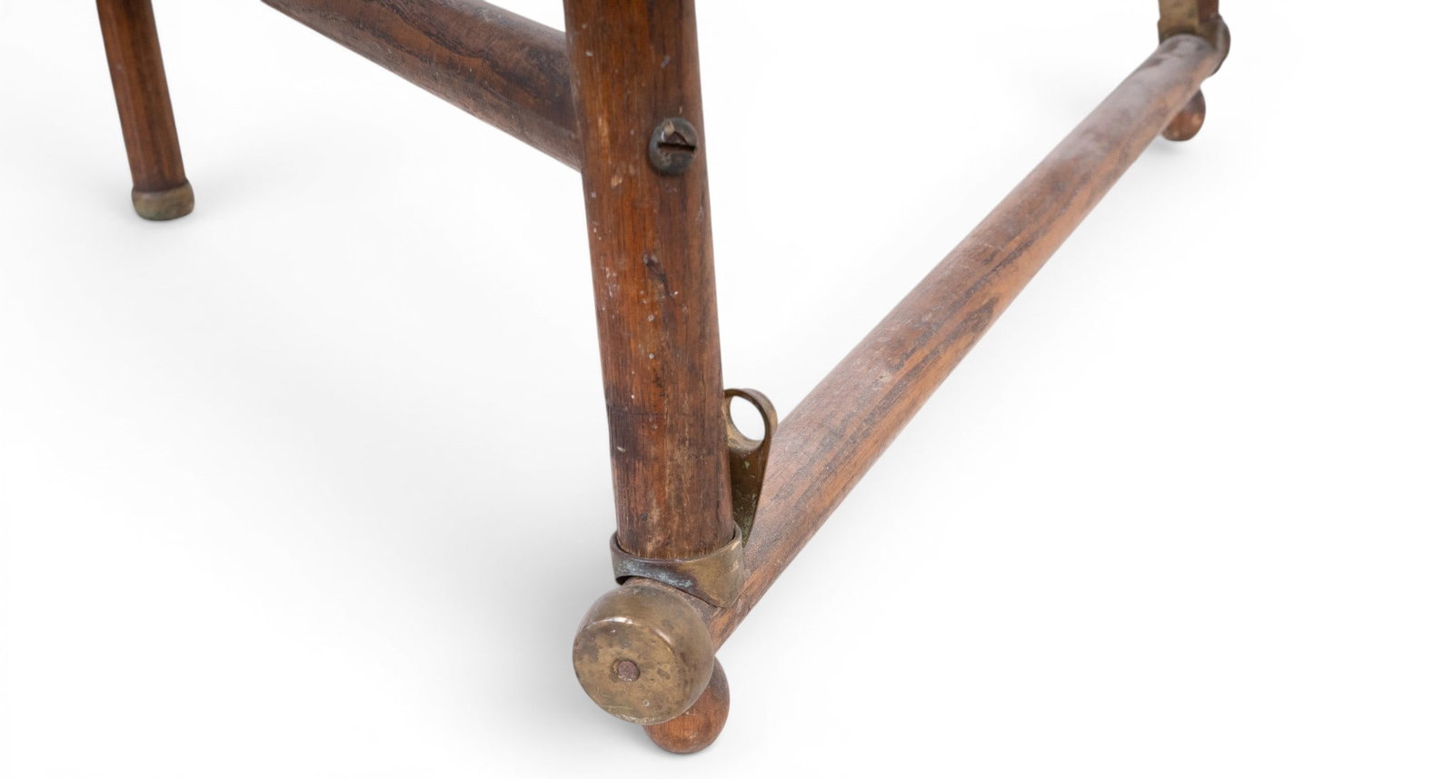 Antique Tri-Fold Partition Screen Frame - 5