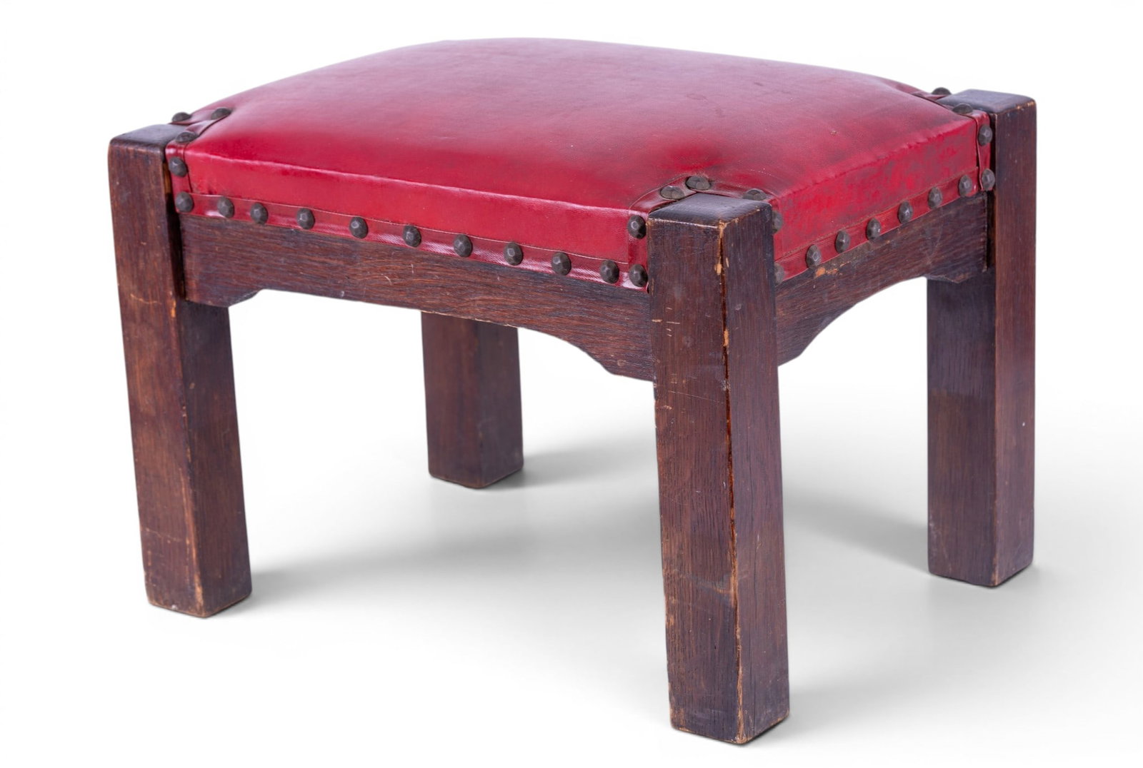 Mission Period Foot Stool 15.25 11.75 10 25 (1 of 8)