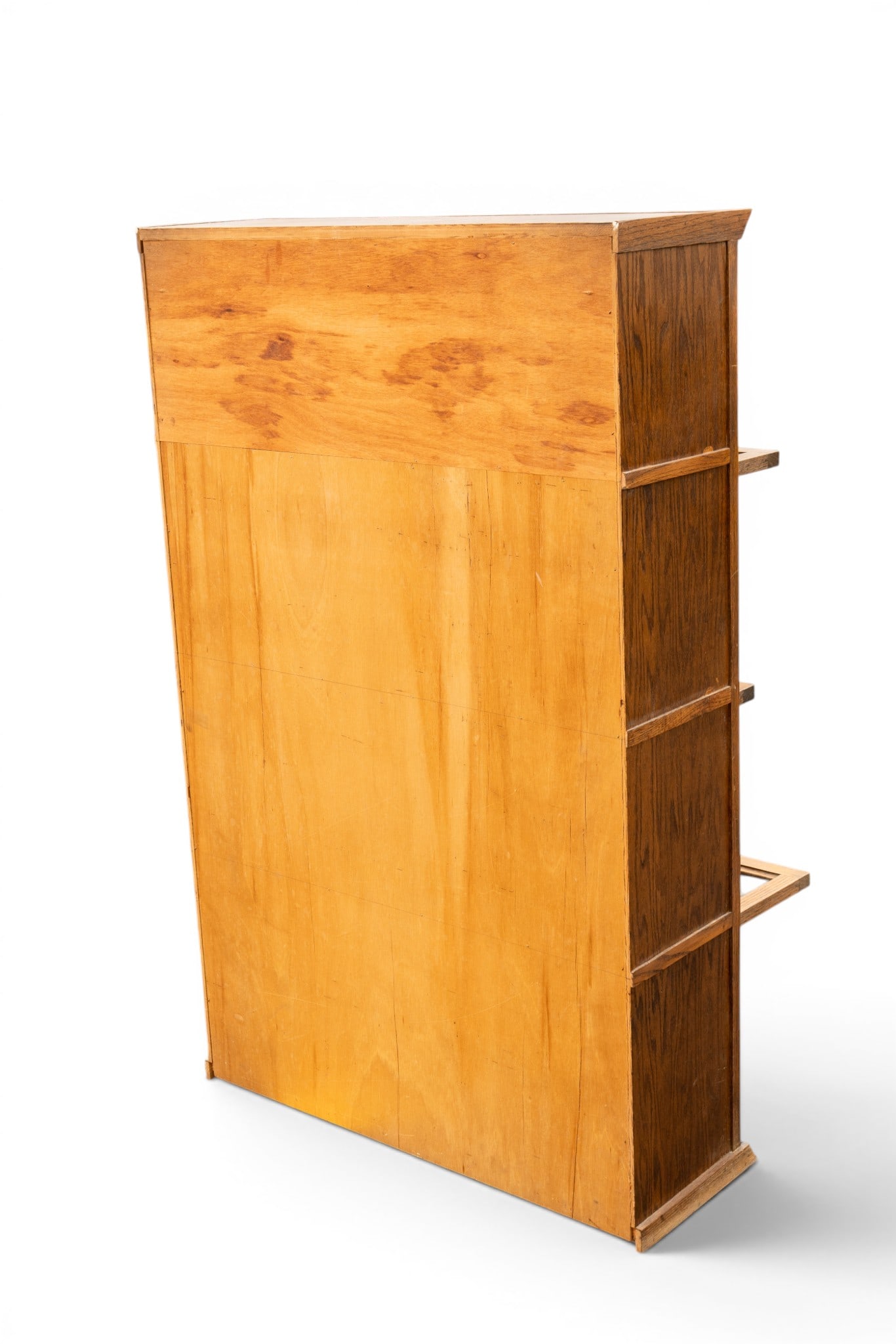 20th C Oak Veneer Front Barrister Bookcase - 7