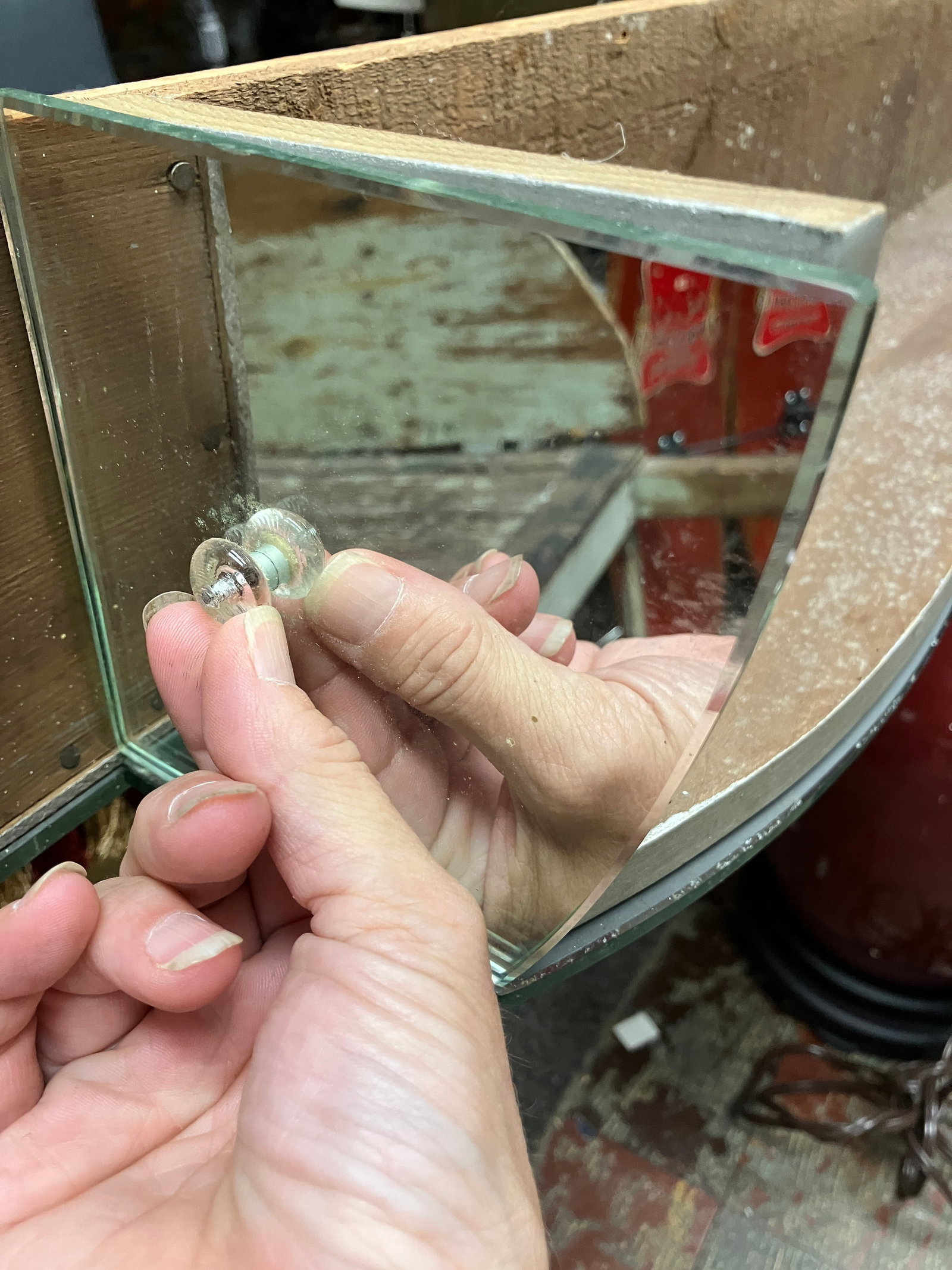 20th C 6' Wide Mirrored Window Valances - 8
