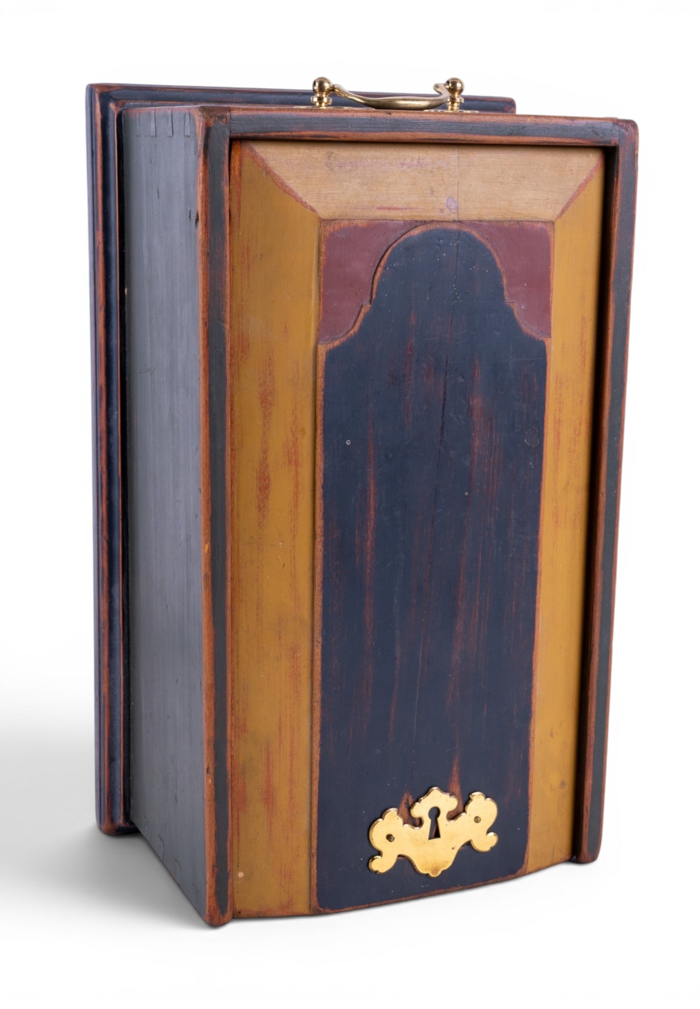 Painted Sliding Lid Candle Box - 9
