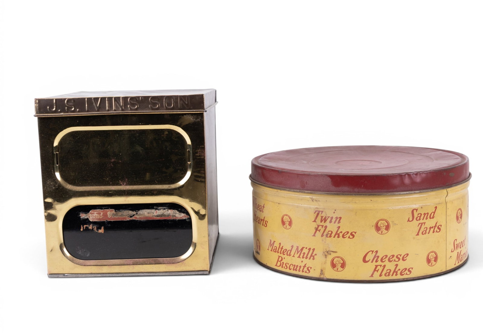 2 Vintage Tins and Sunshine Biscuits Label (1 of 8)