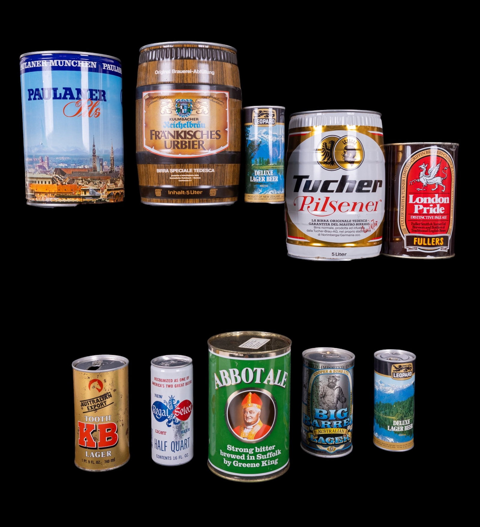 Vintage Mini Kegs, Beer Cans (10) (1 of 4)
