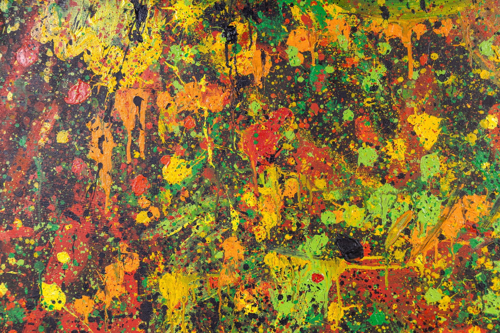 Oversize Abstract Expressionist Oil on Canvas - 3