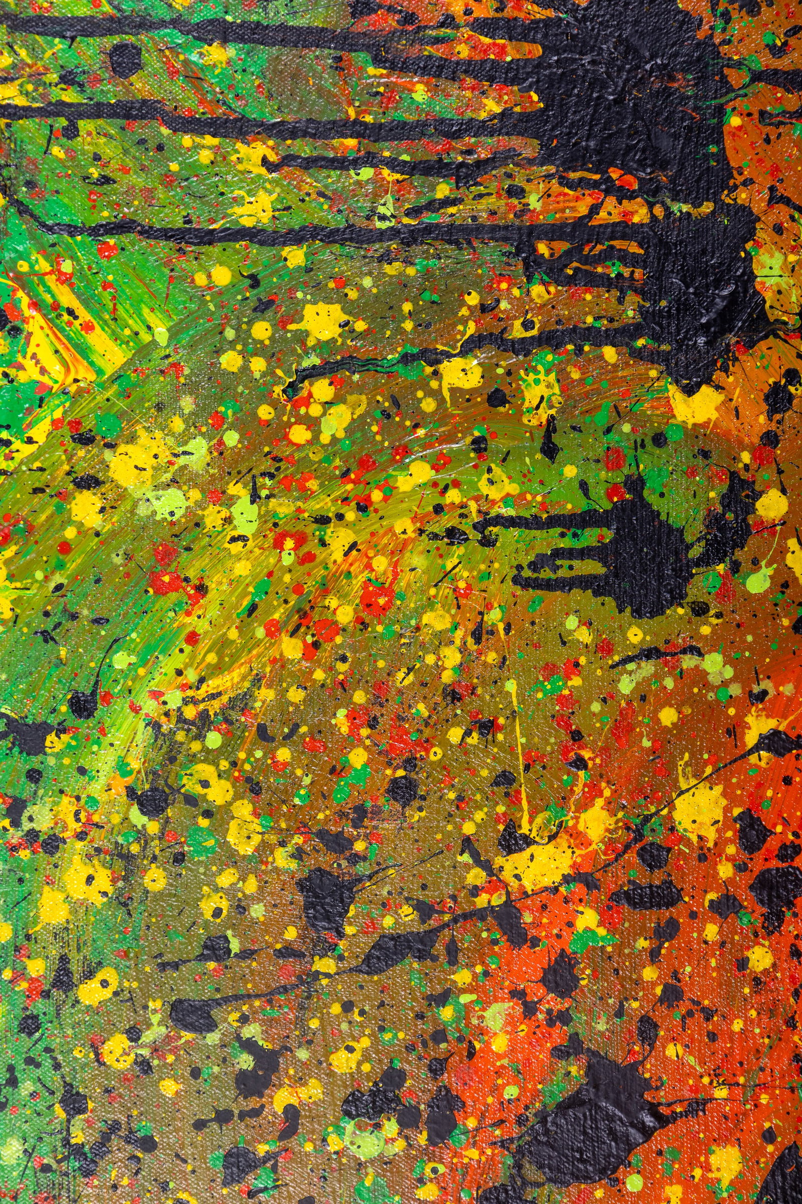 Oversize Abstract Expressionist Oil on Canvas - 4