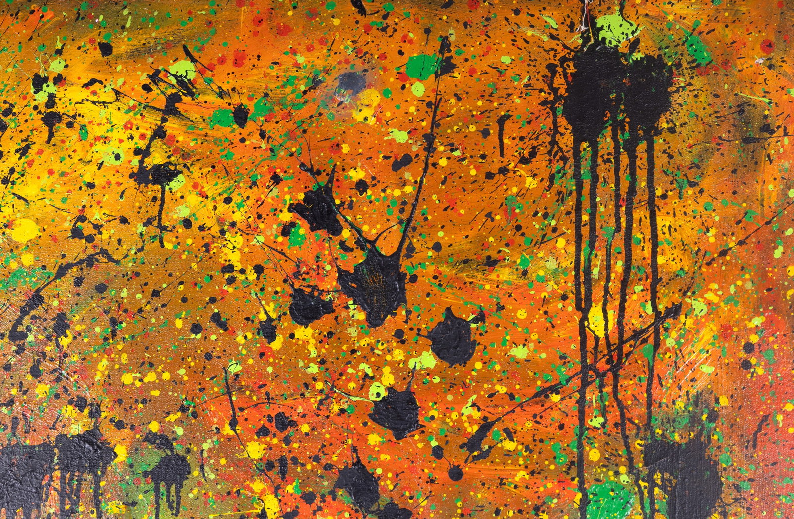 Oversize Abstract Expressionist Oil on Canvas - 8