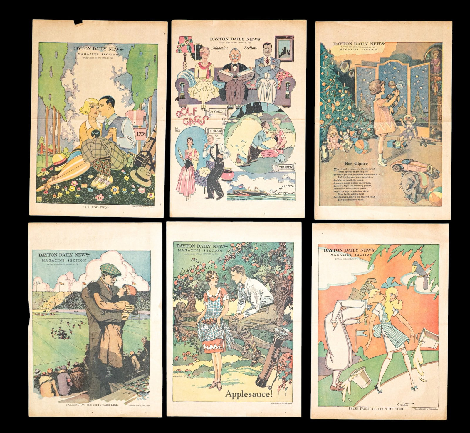 Vintage Illustrated Newspaper Supplements - 2